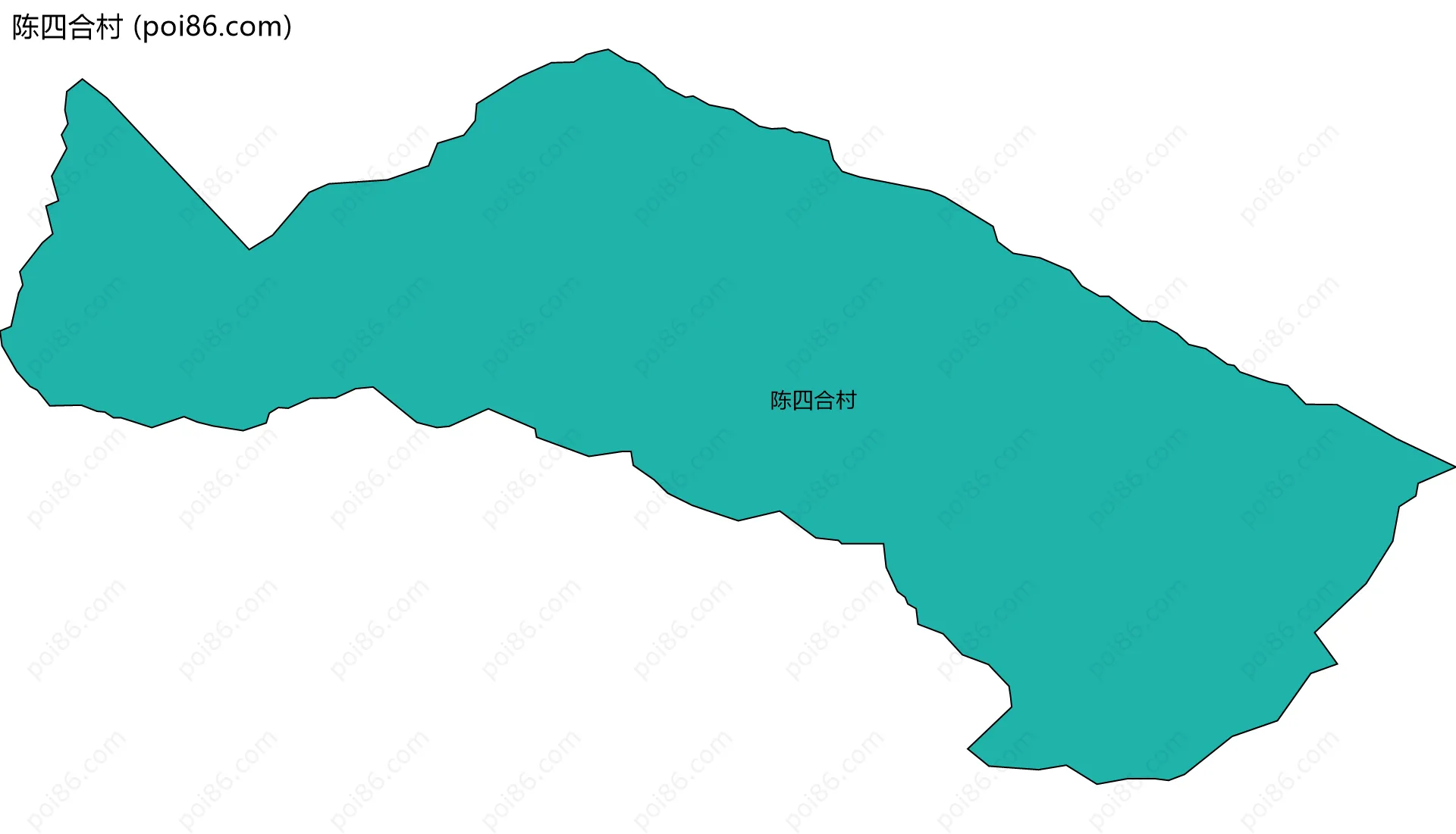 陈四合村边界地图