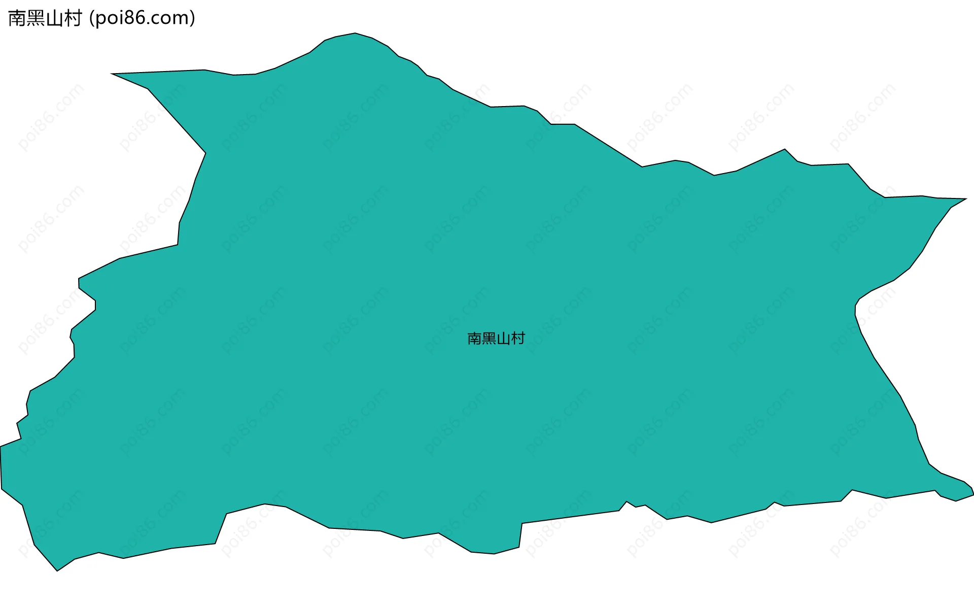 南黑山村边界地图