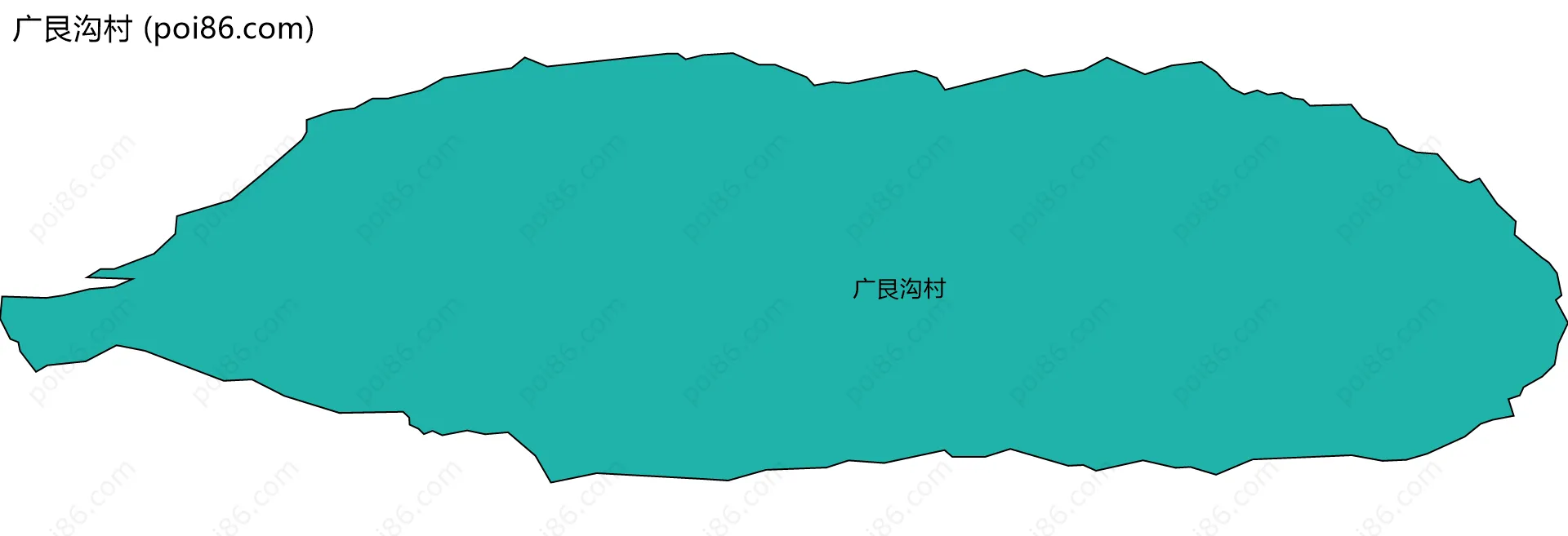 广艮沟村边界地图