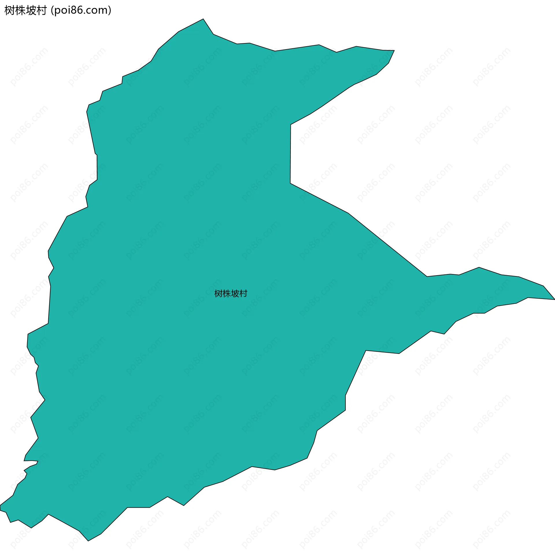 树株坡村边界地图