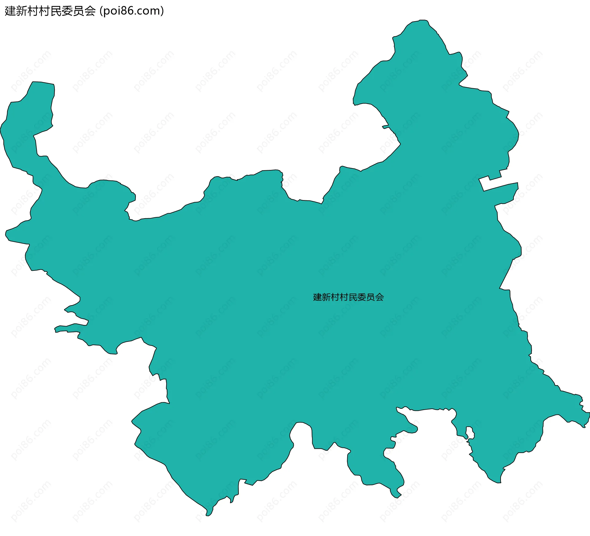 建新村村民委员会边界地图