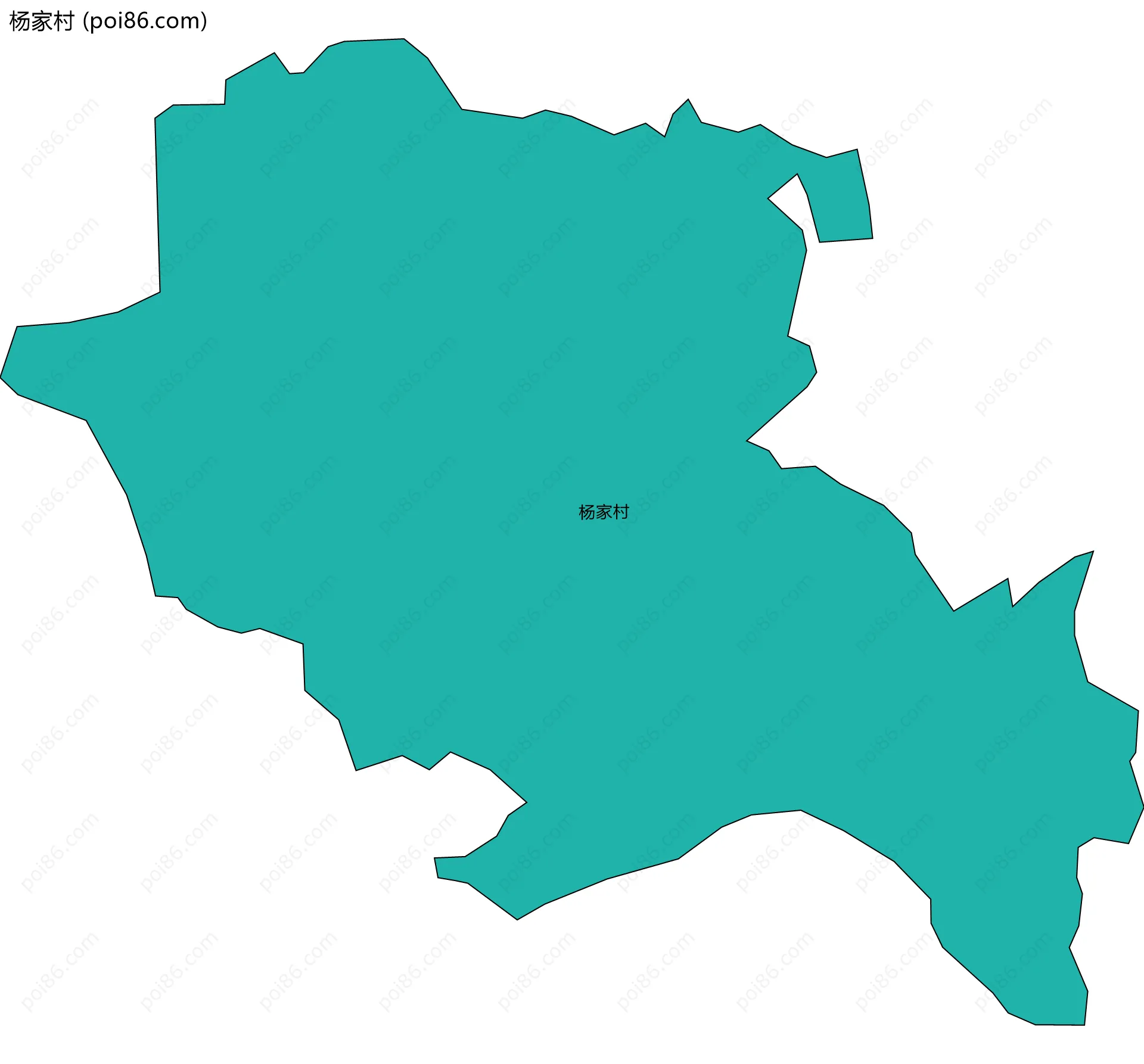 杨家村边界地图