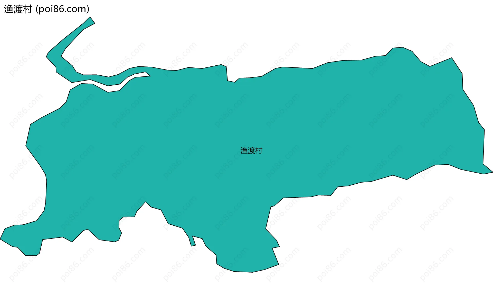 渔渡村边界地图