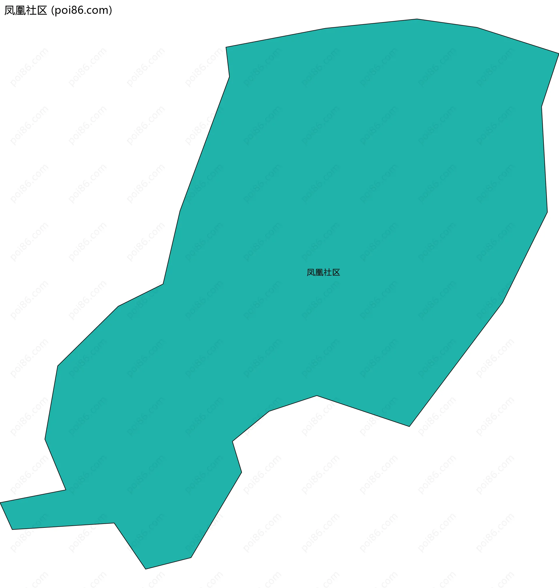 凤凰社区边界地图