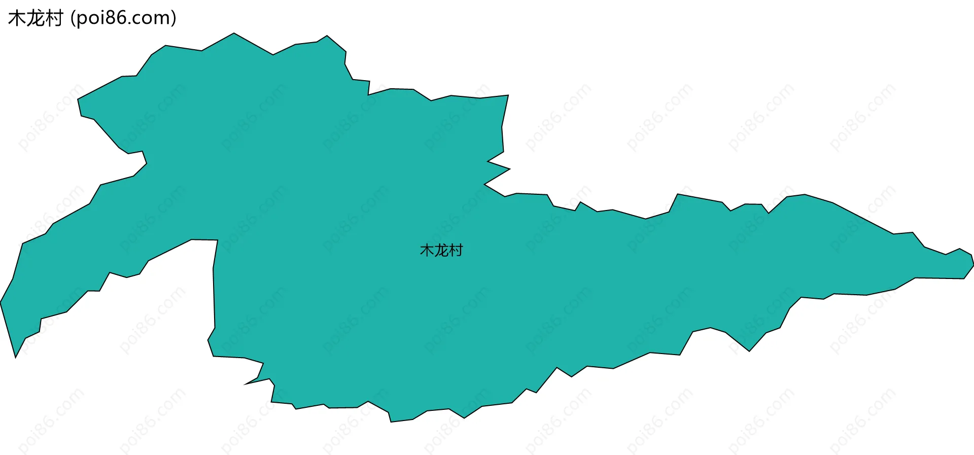 木龙村边界地图