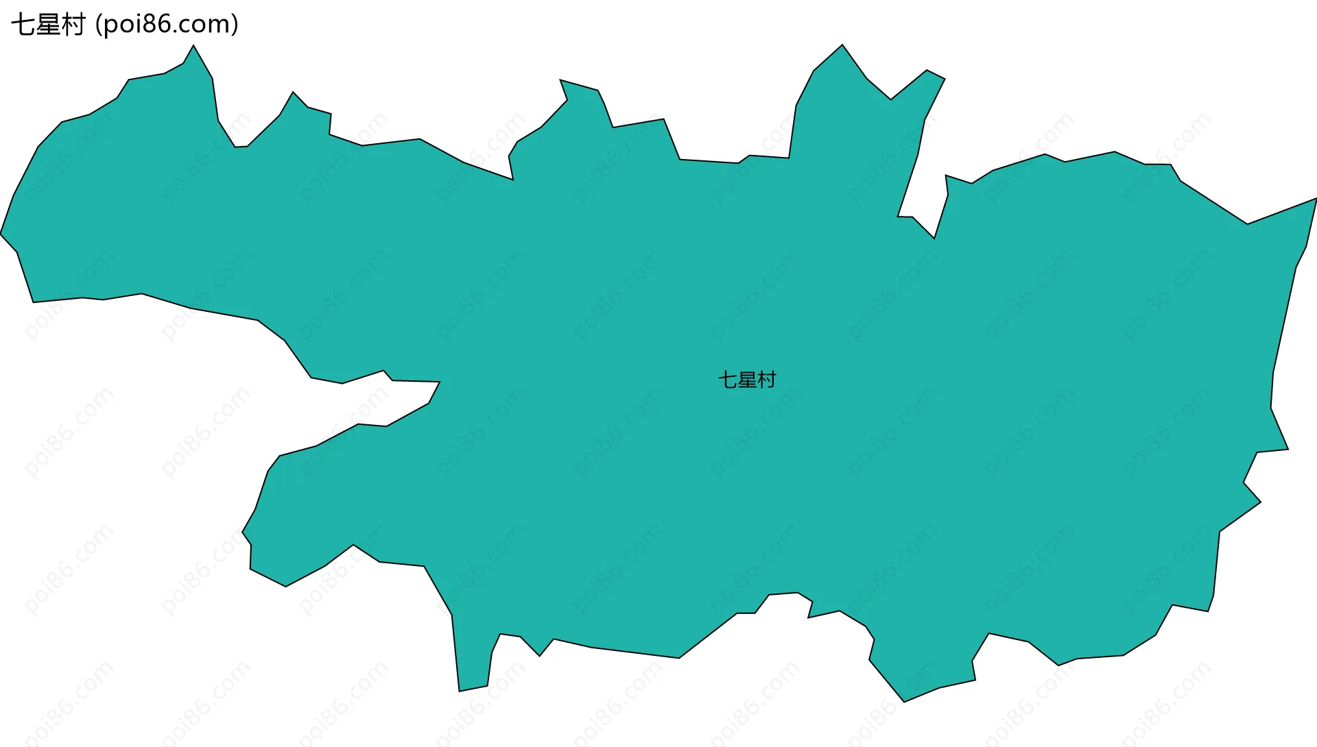 七星村边界地图