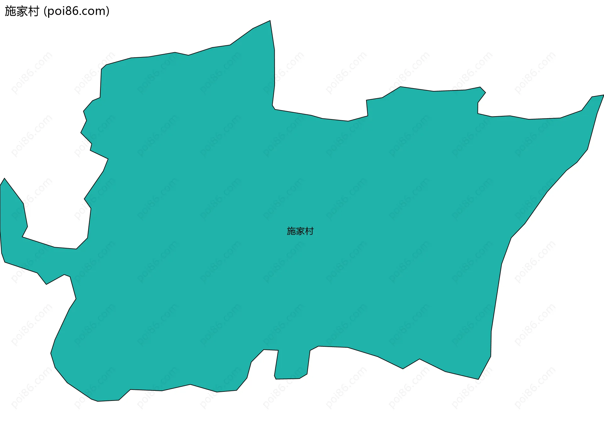 施家村边界地图