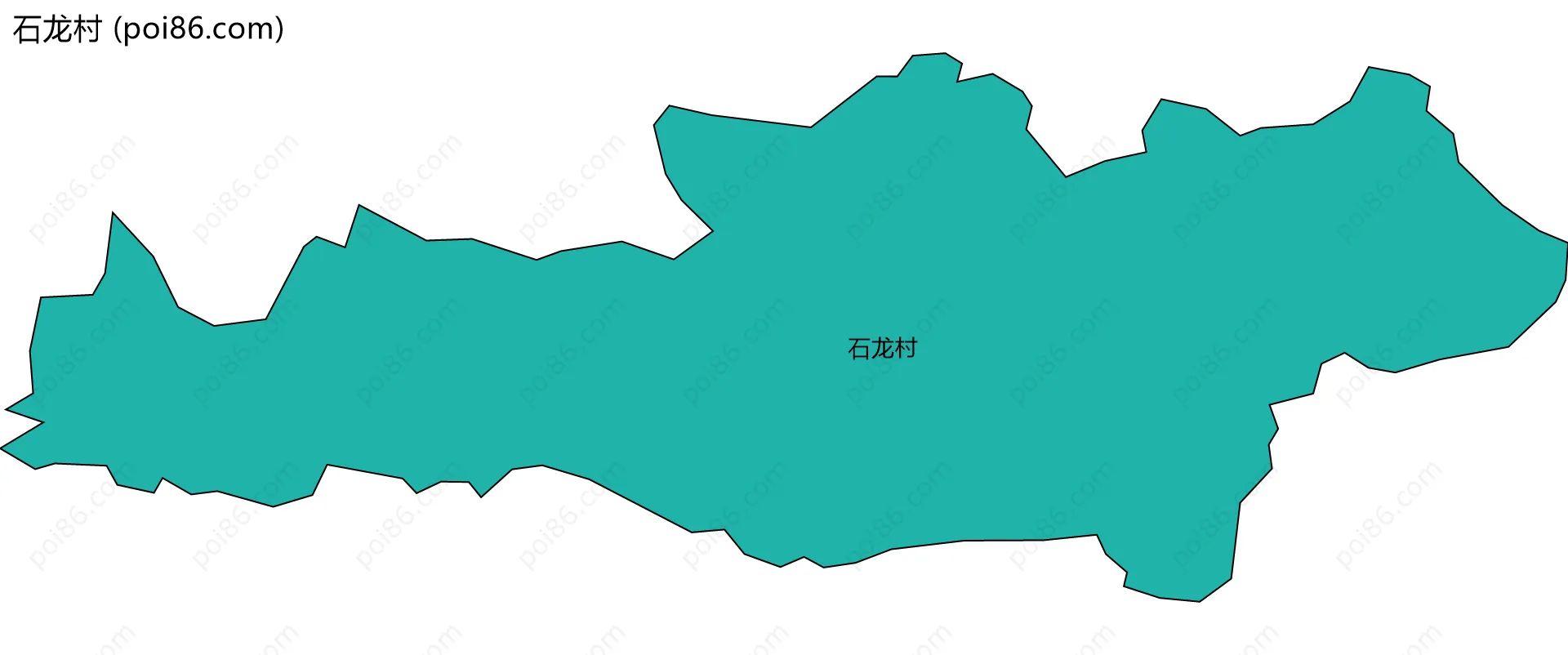 石龙村边界地图