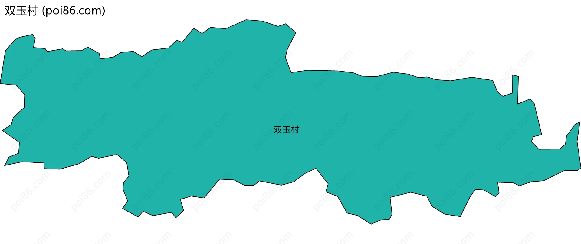 双玉村边界地图