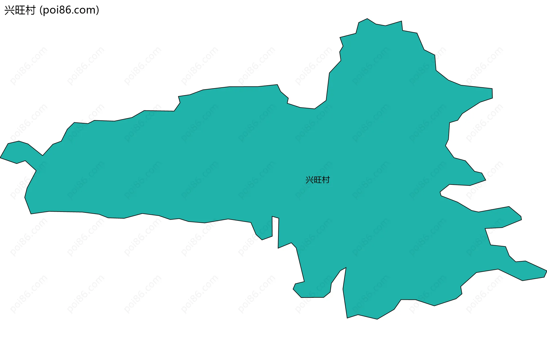 兴旺村边界地图