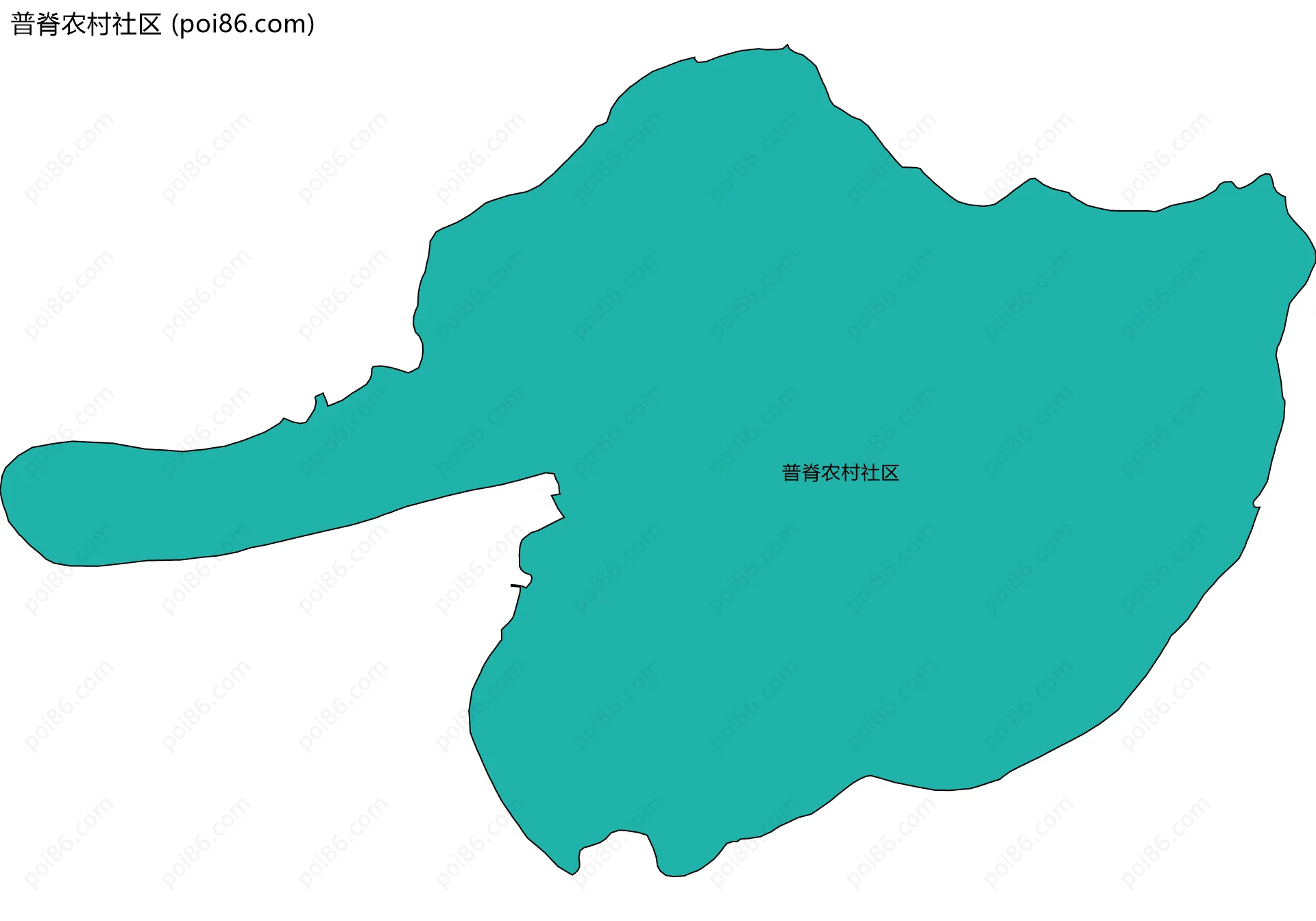 普脊农村社区边界地图