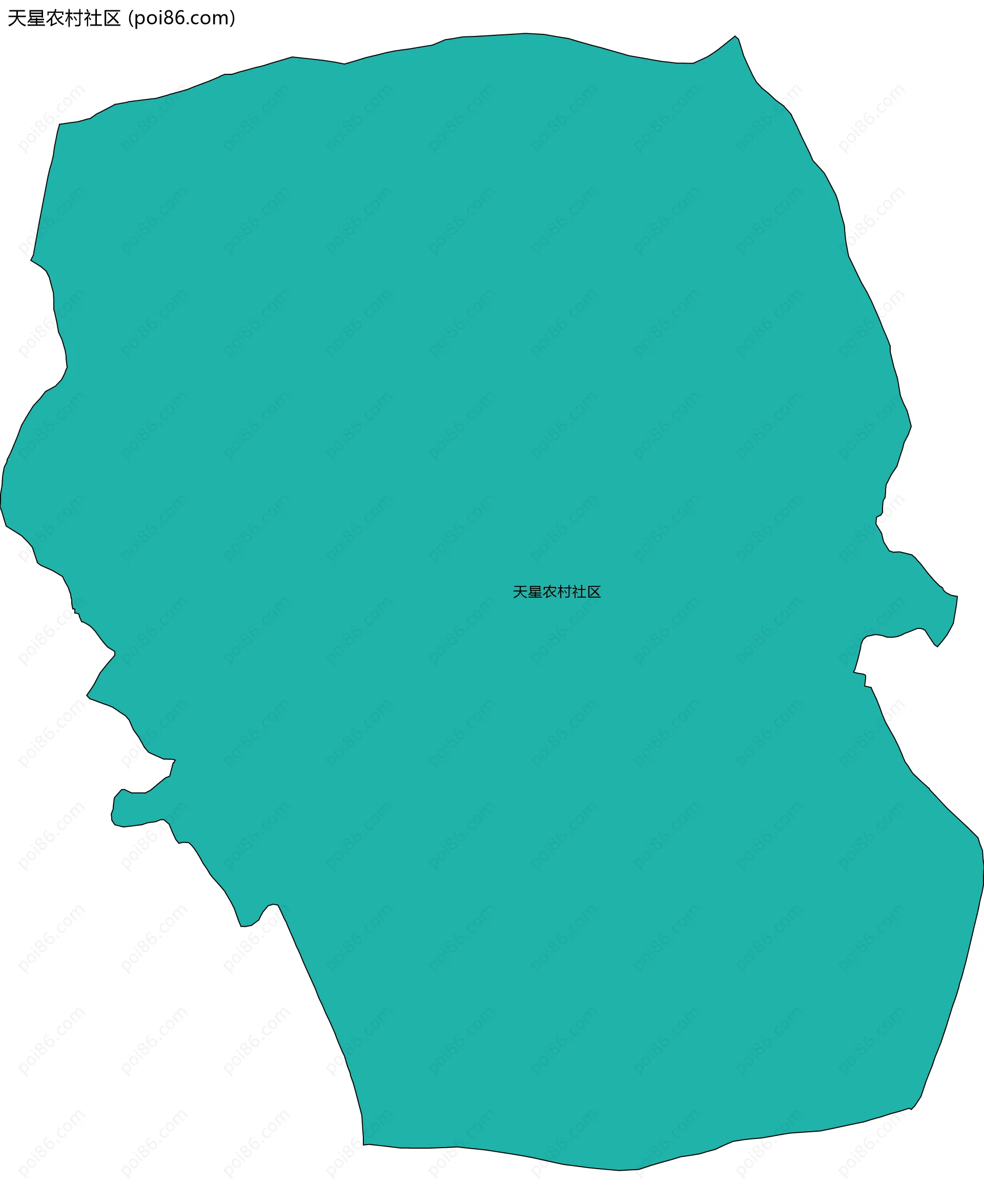 天星农村社区边界地图