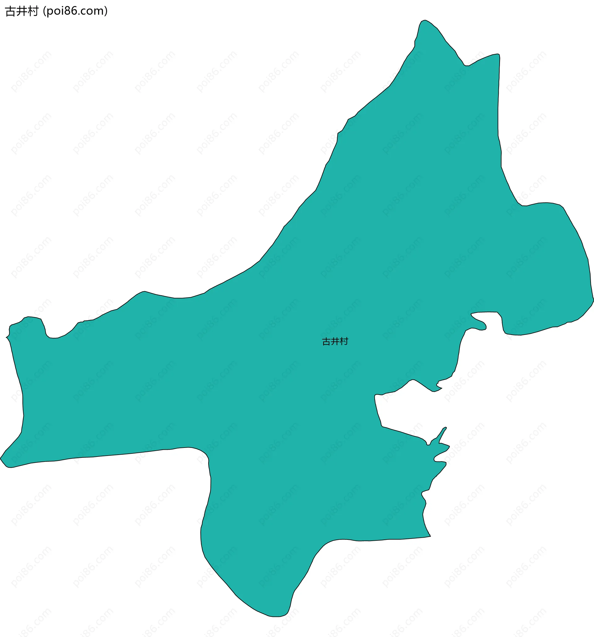 古井村边界地图