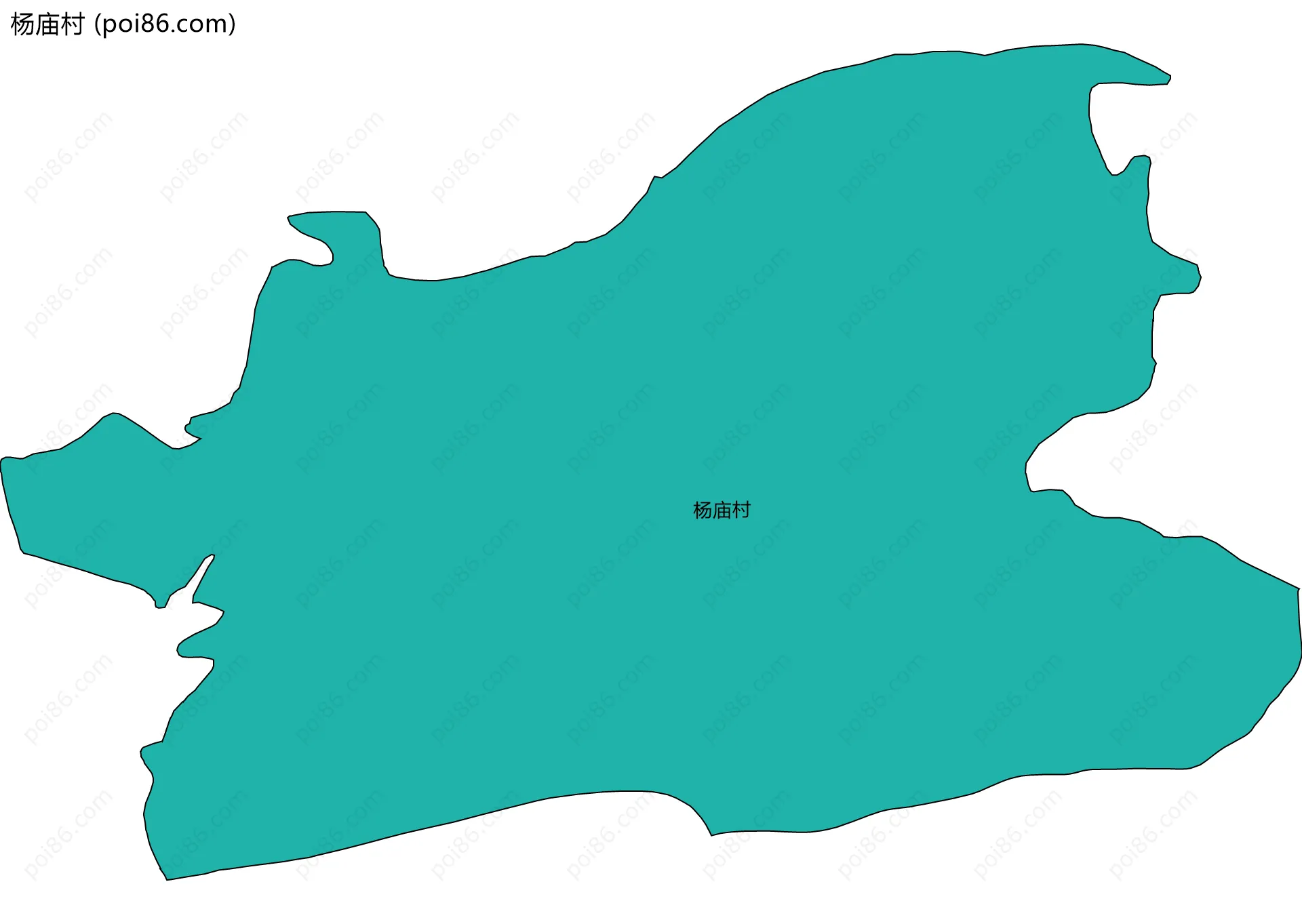 杨庙村边界地图