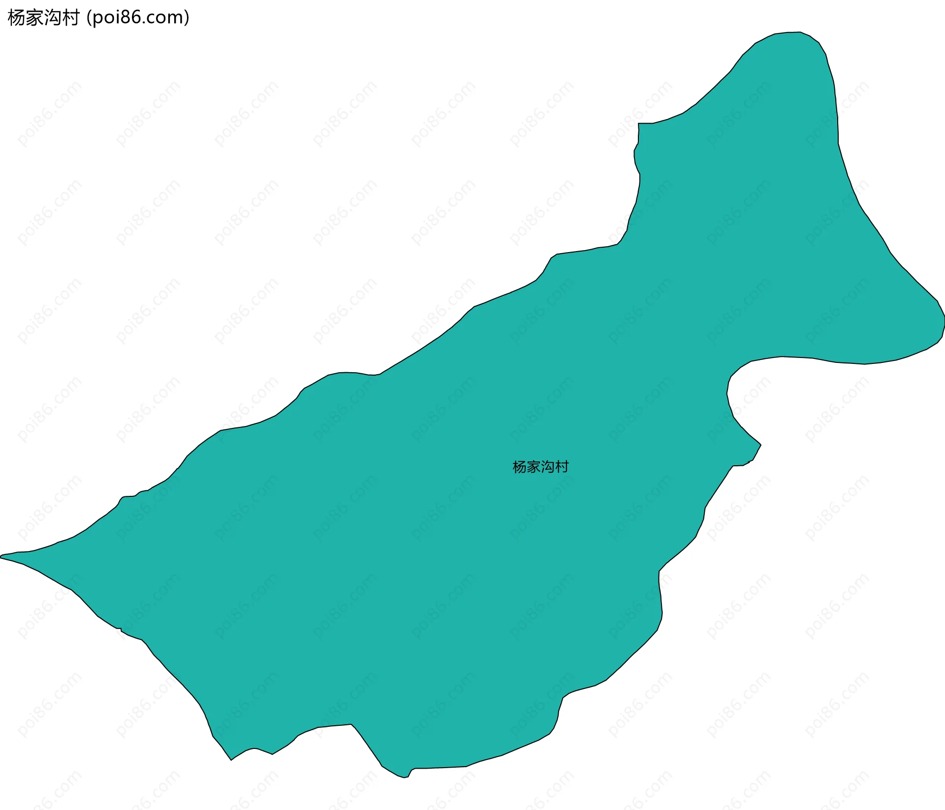 杨家沟村边界地图