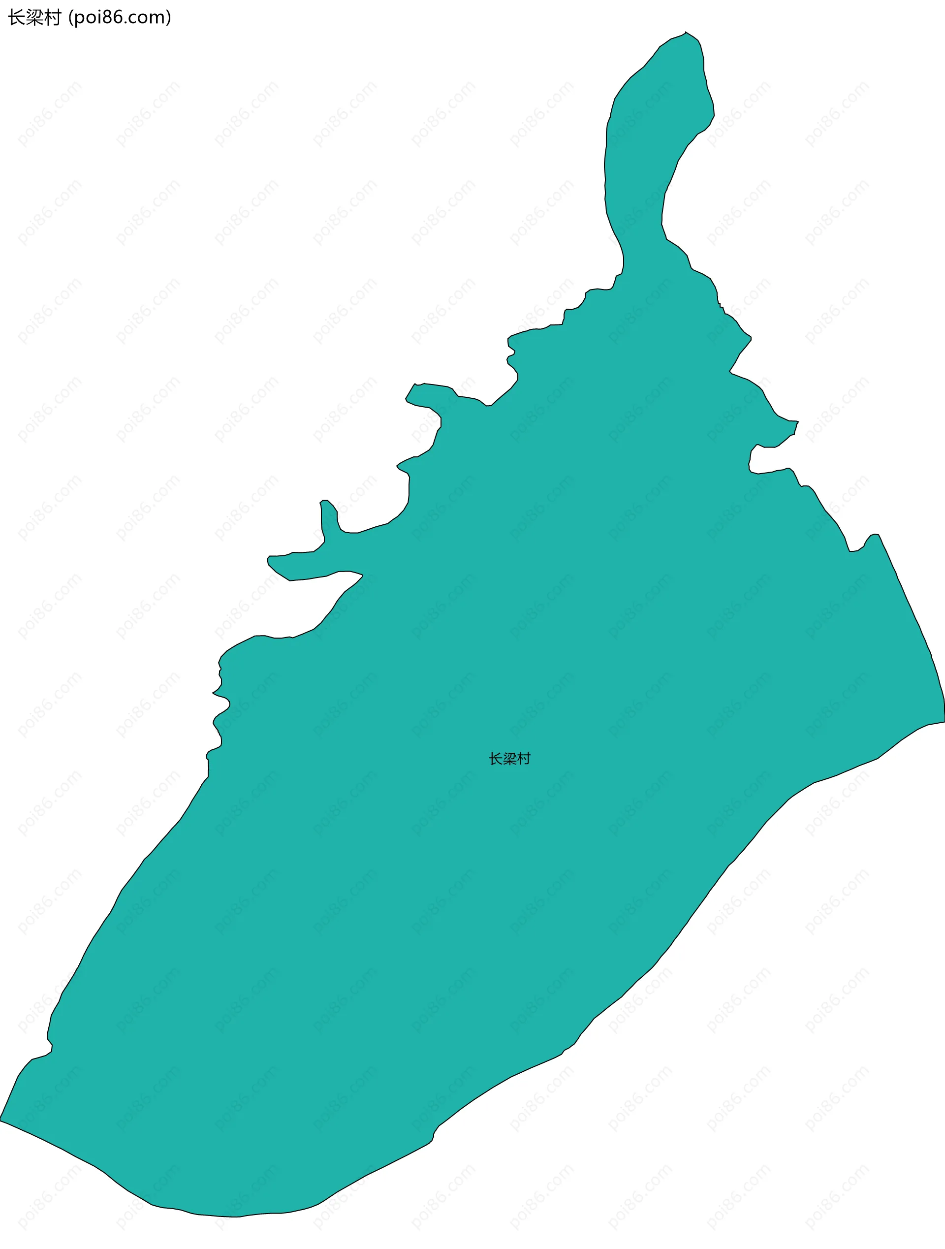 长梁村边界地图