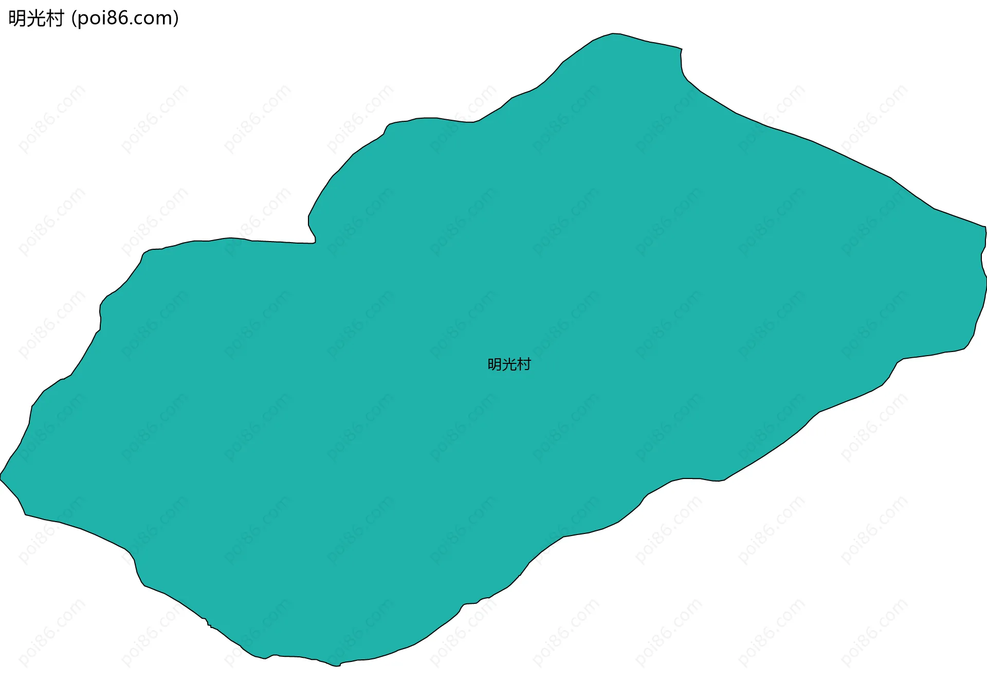 明光村边界地图