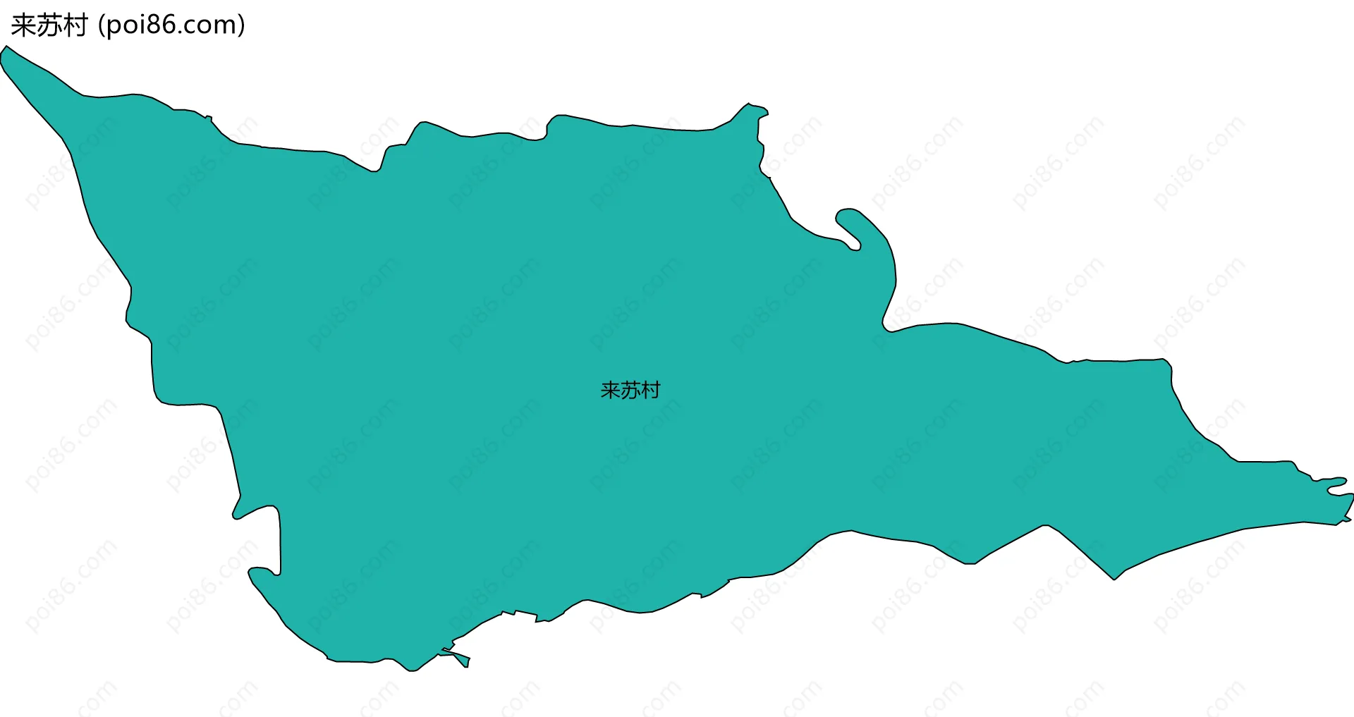 来苏村边界地图