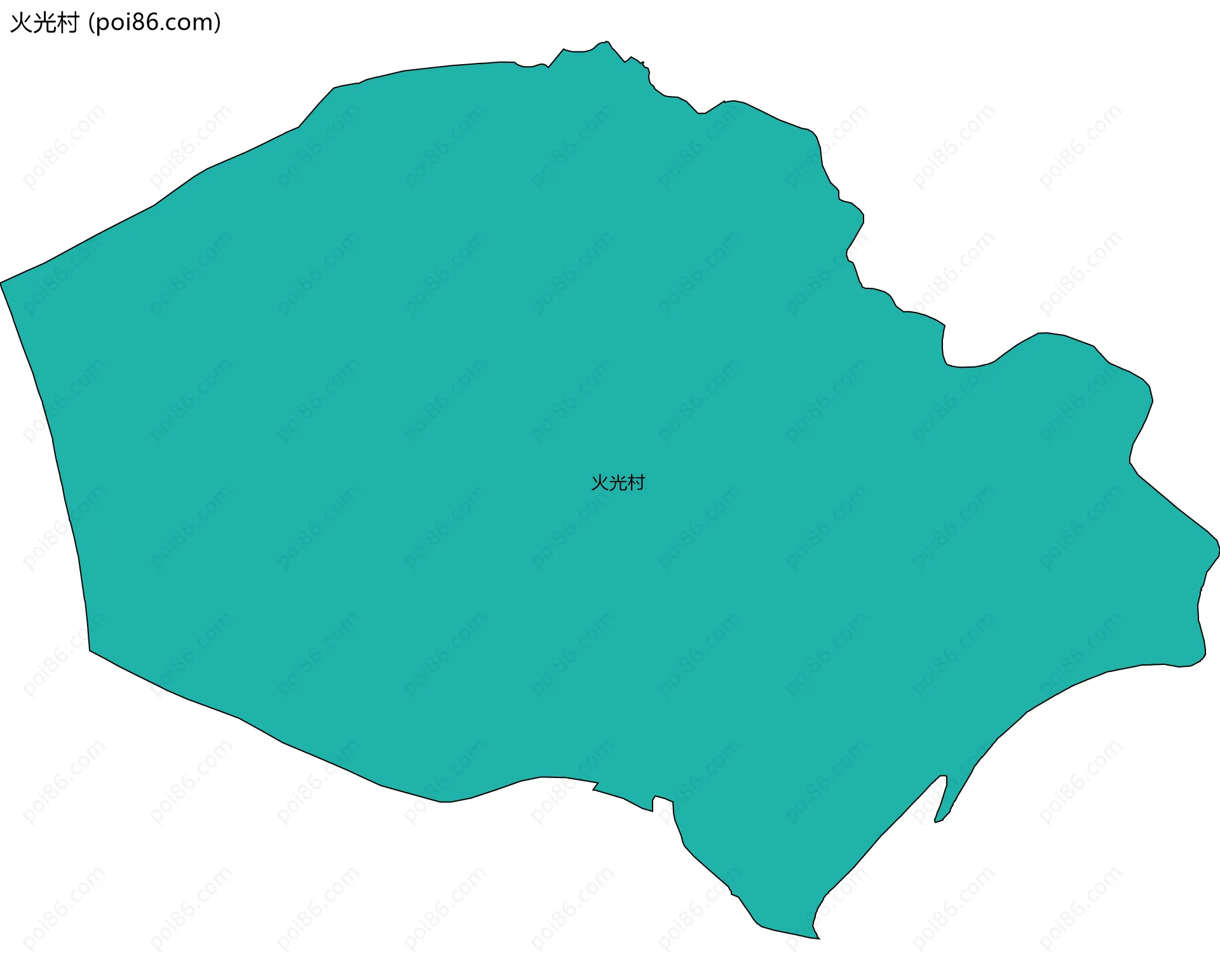 火光村边界地图