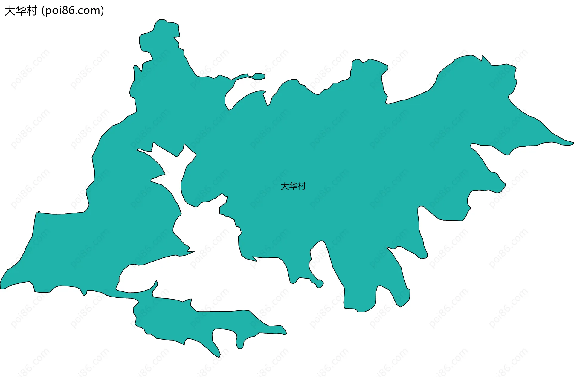 大华村边界地图