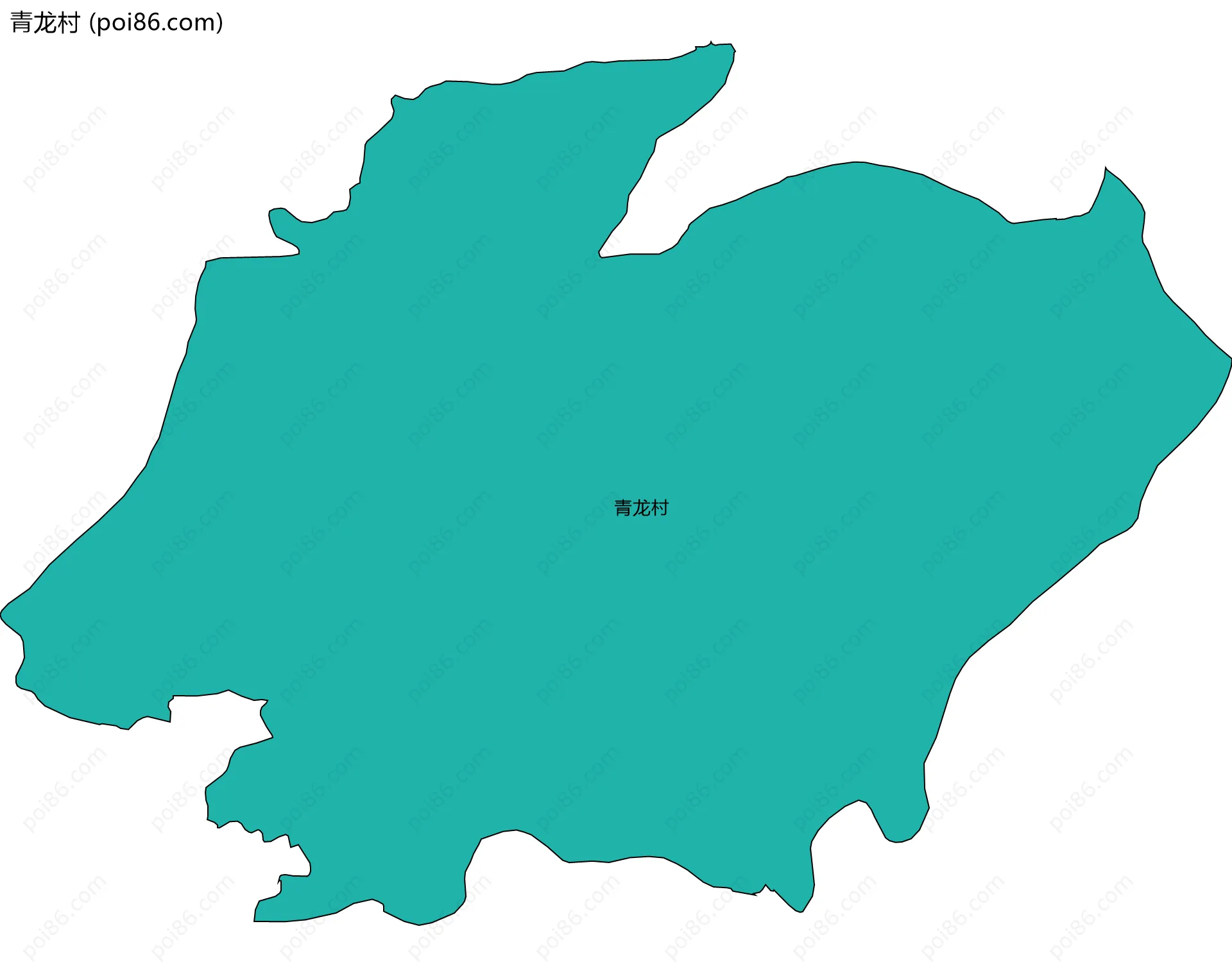 青龙村边界地图