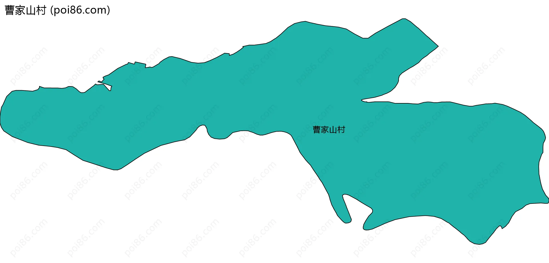 曹家山村边界地图