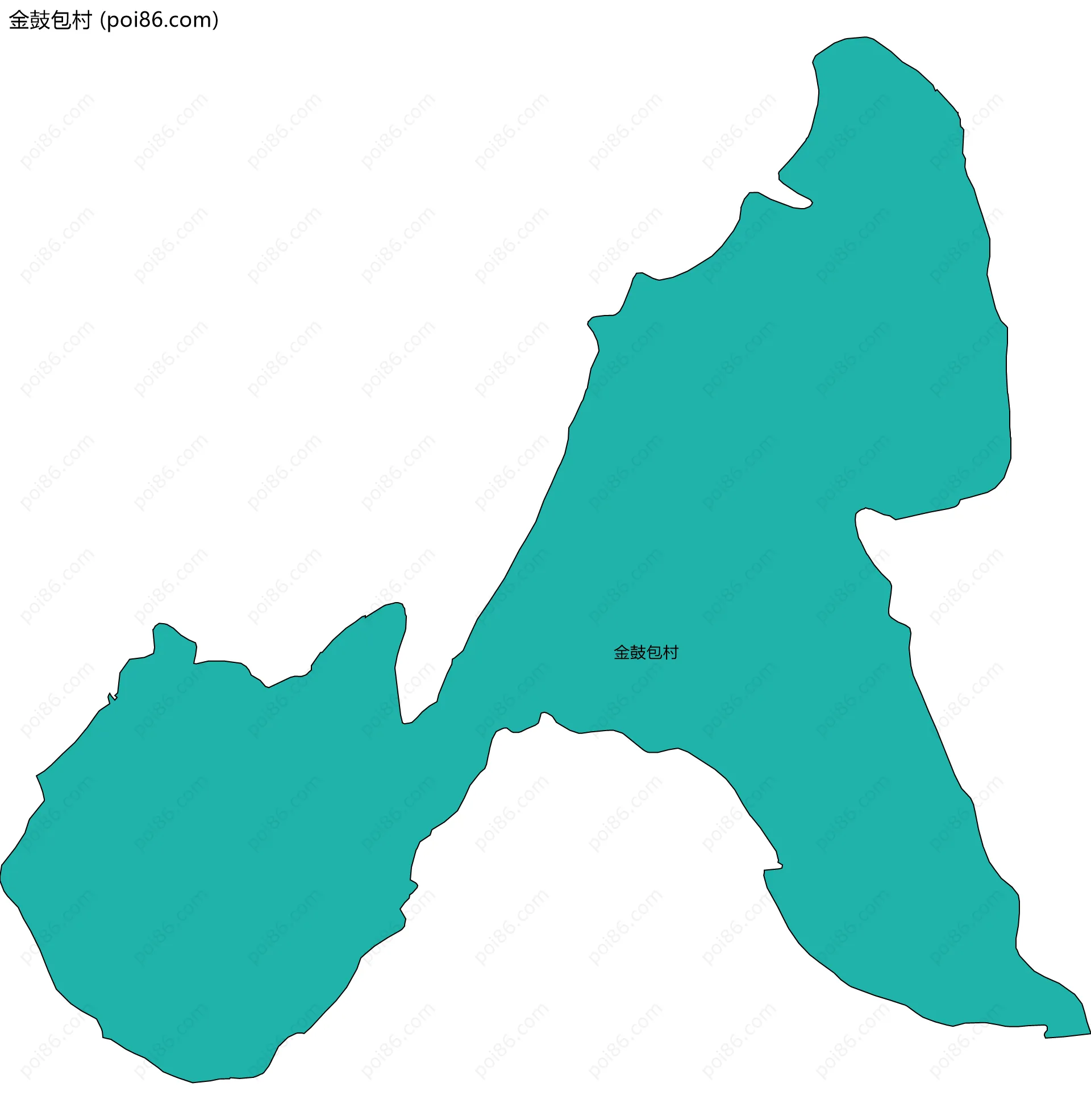 金鼓包村边界地图