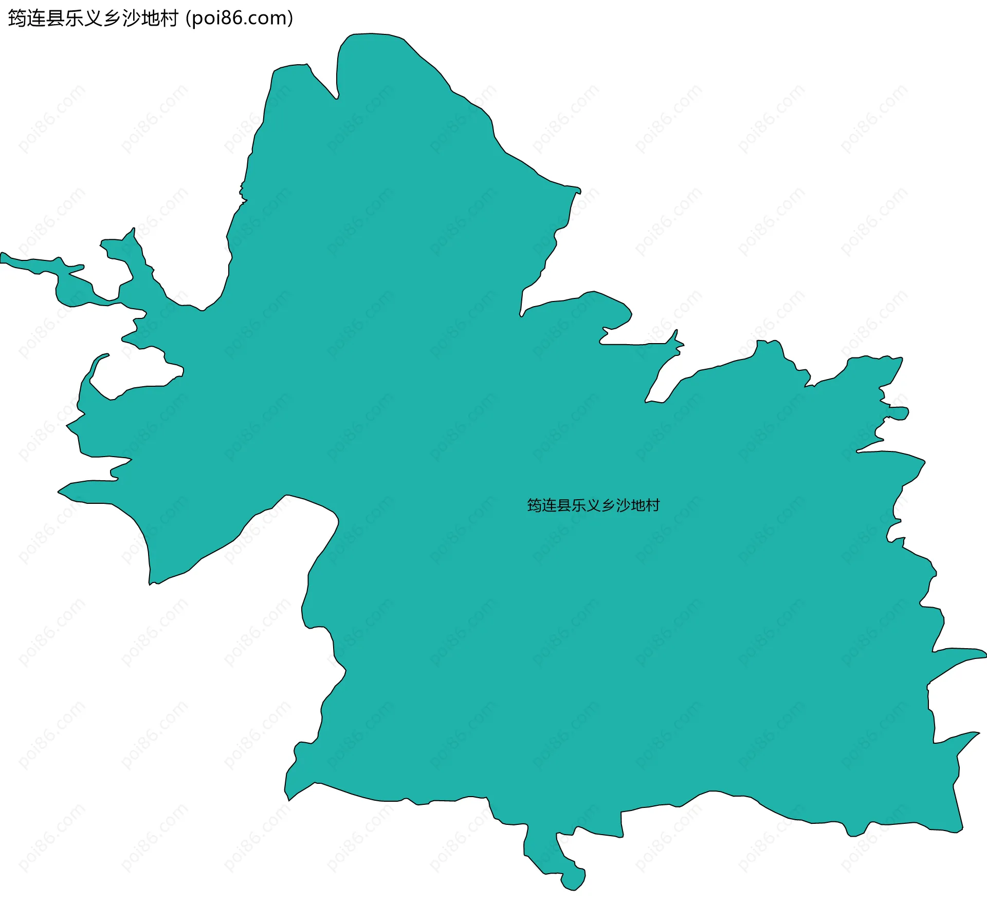 筠连县乐义乡沙地村边界地图