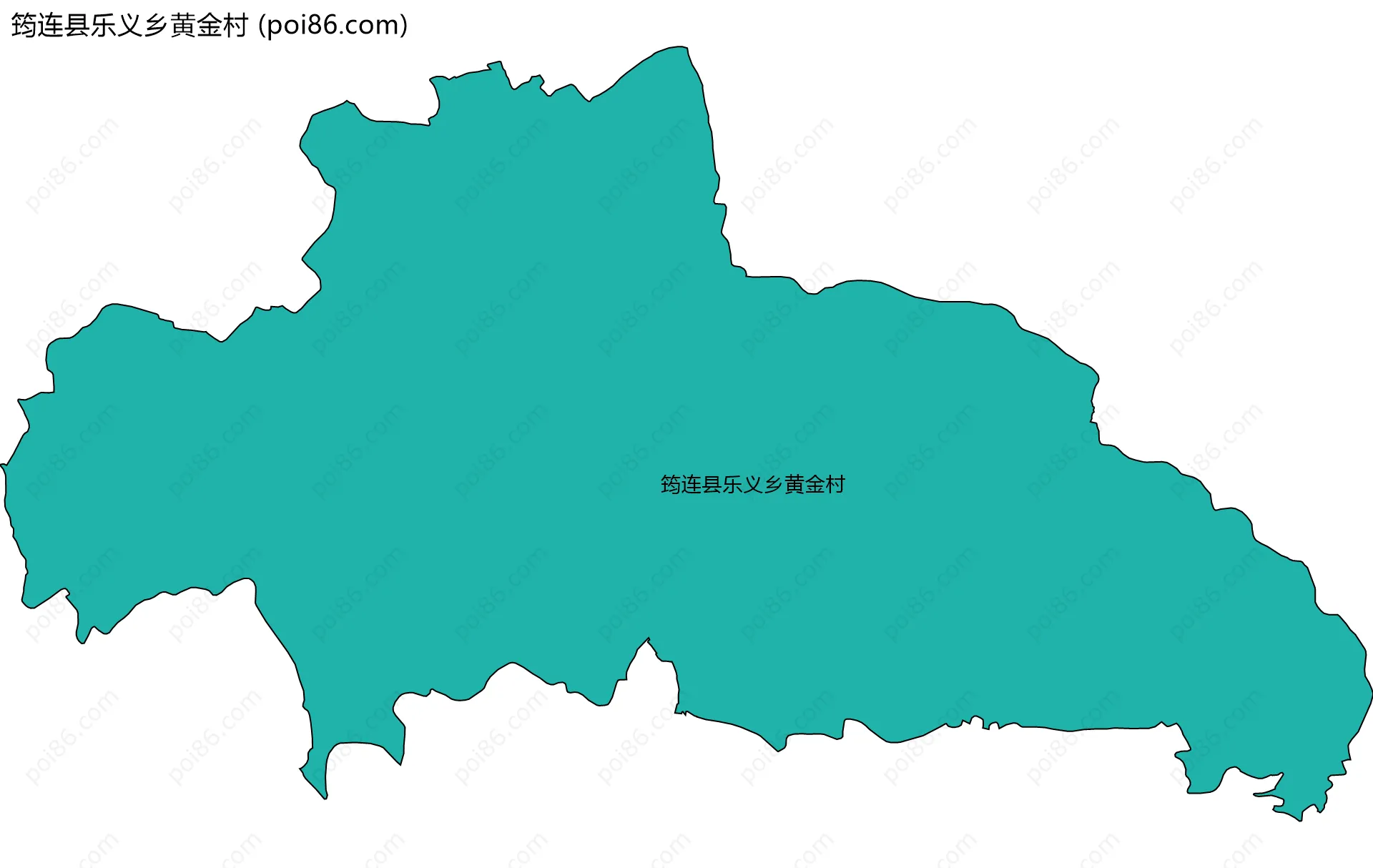 筠连县乐义乡黄金村边界地图