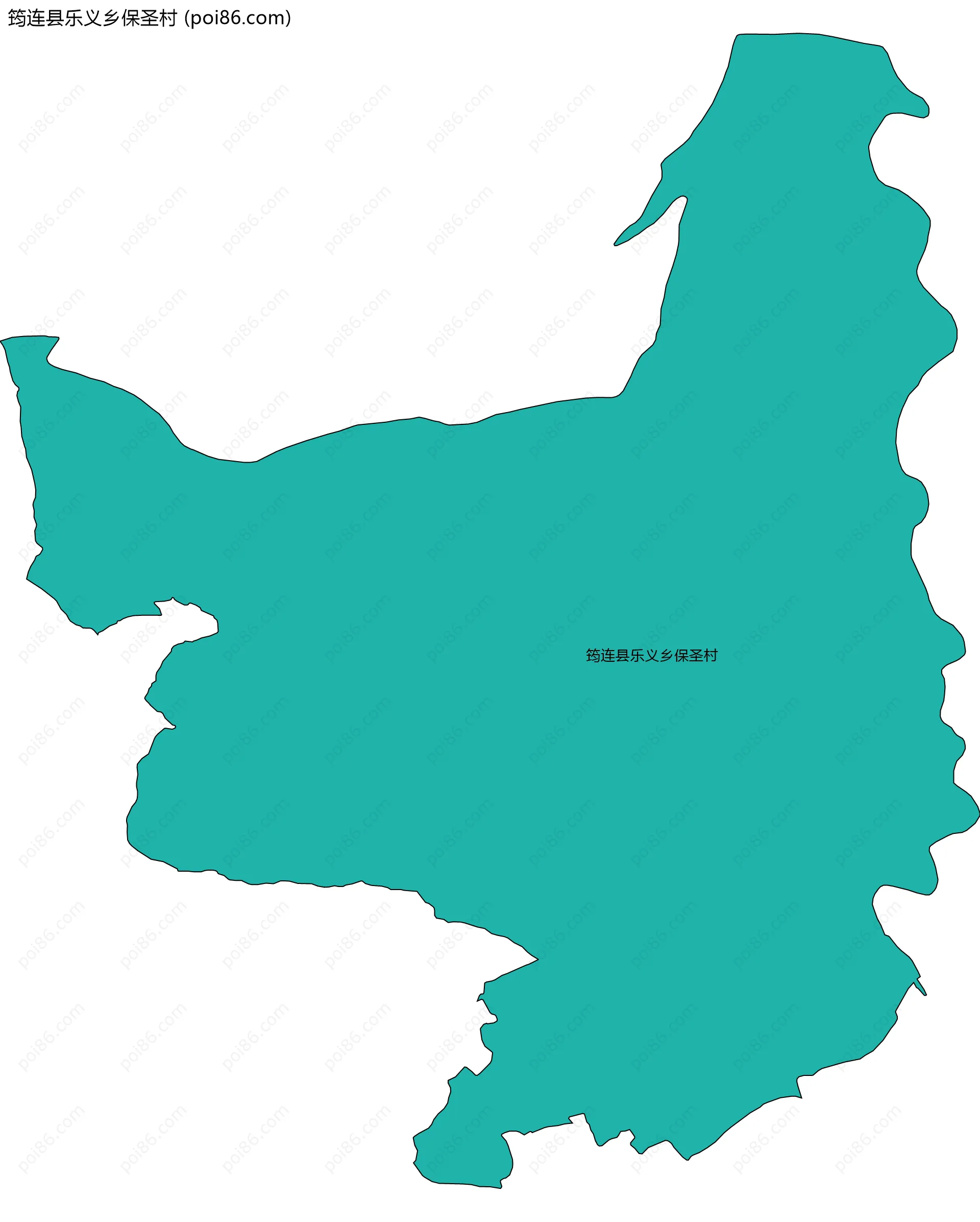 筠连县乐义乡保圣村边界地图