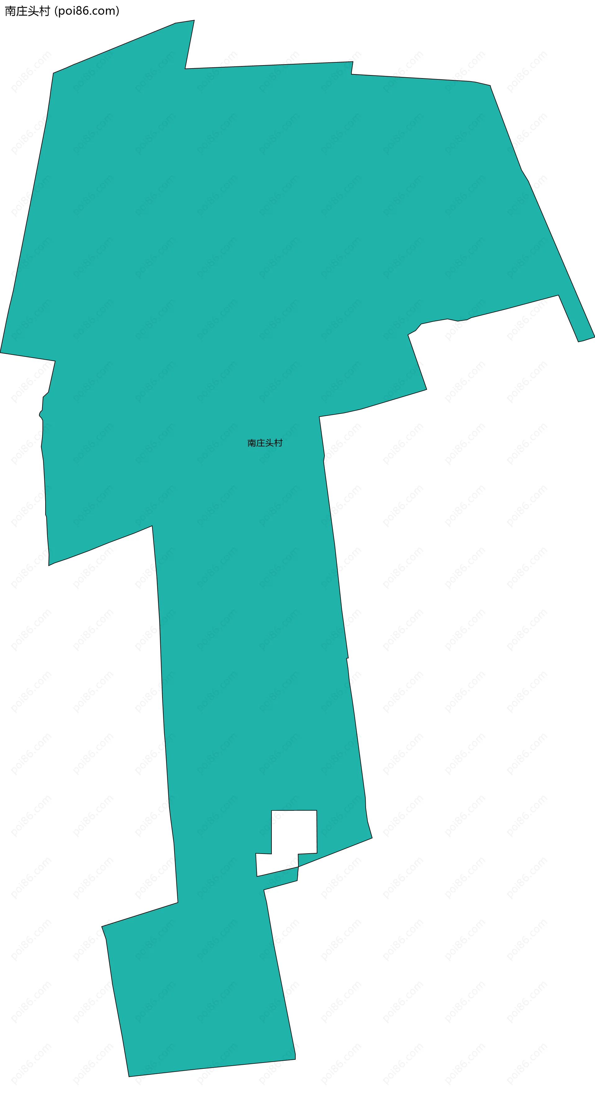 南庄头村边界地图