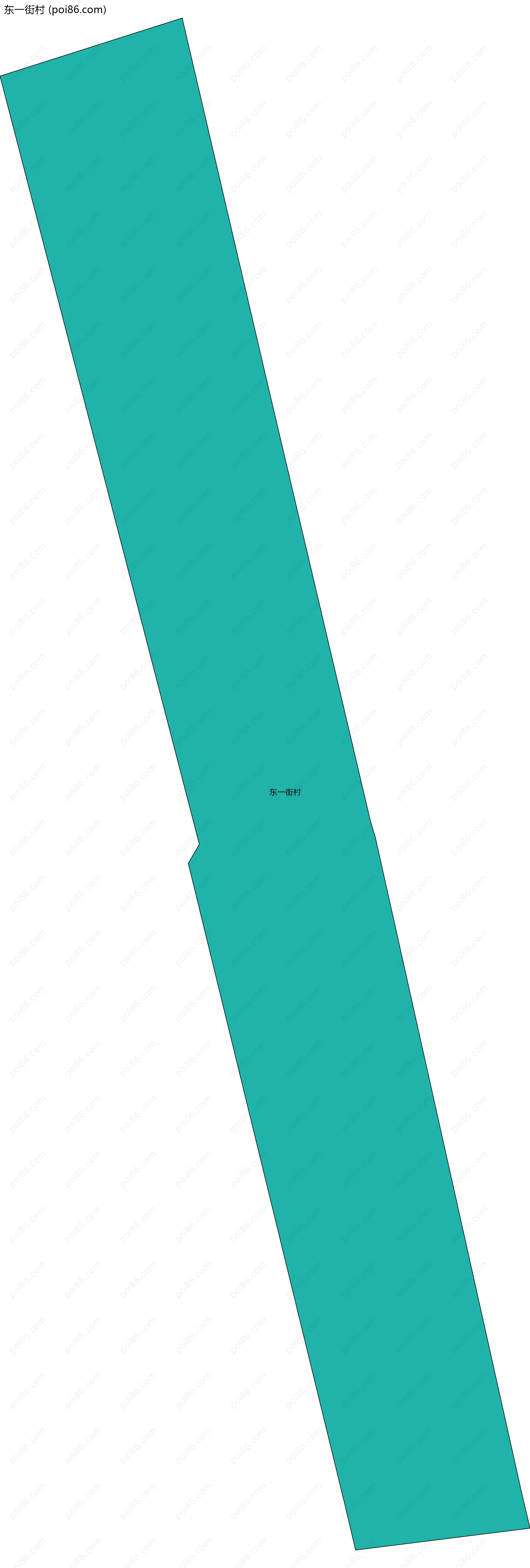 东一街村边界地图