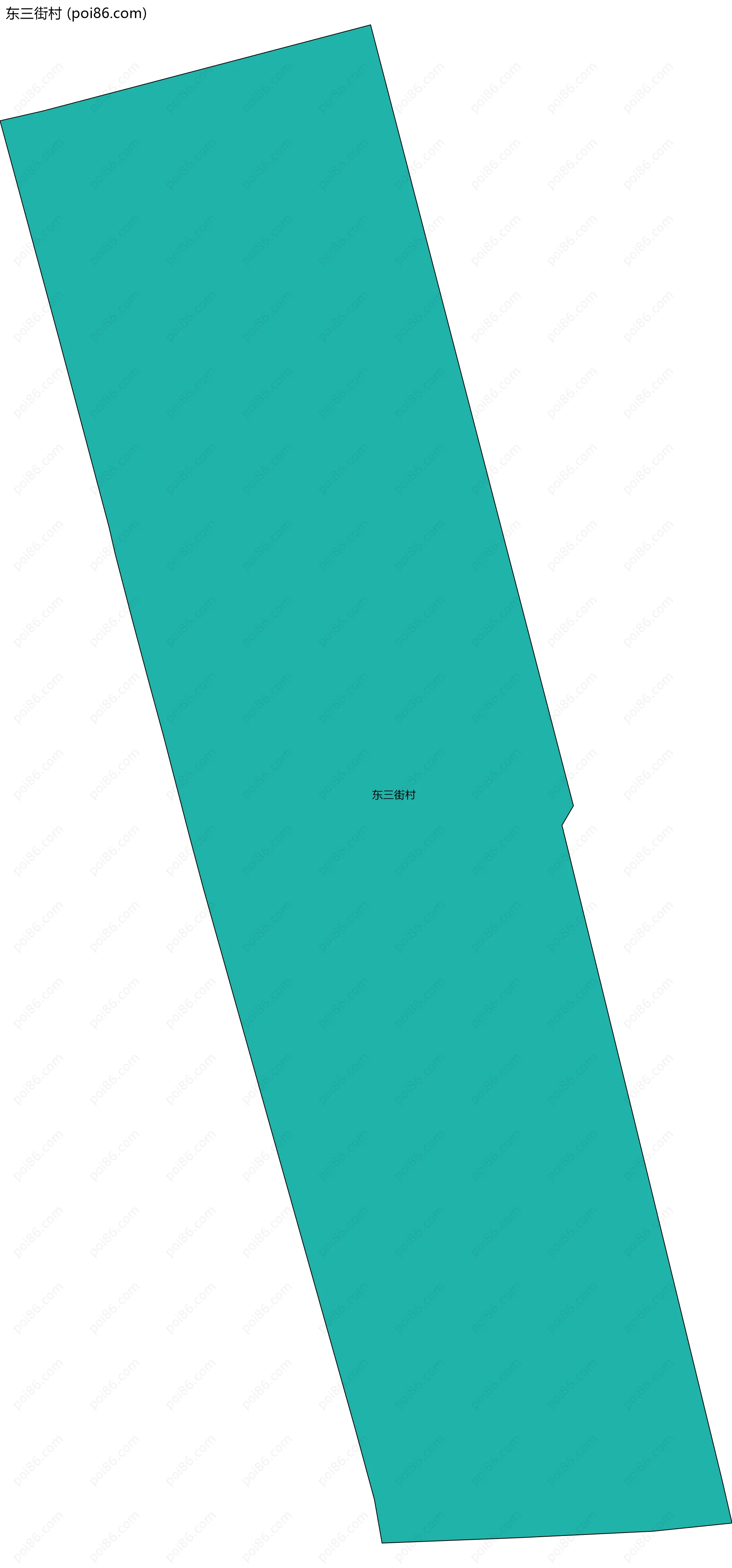 东三街村边界地图