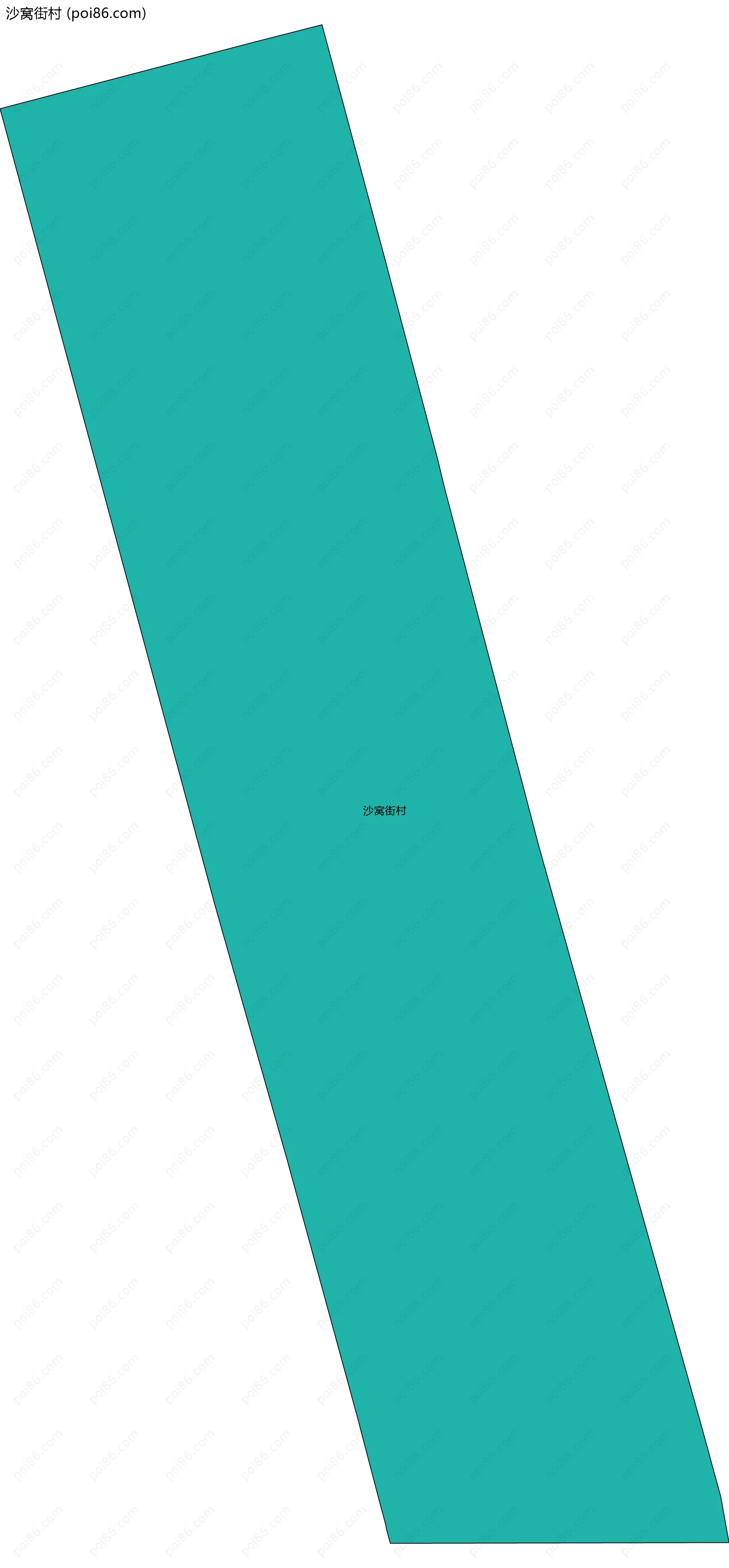 沙窝街村边界地图