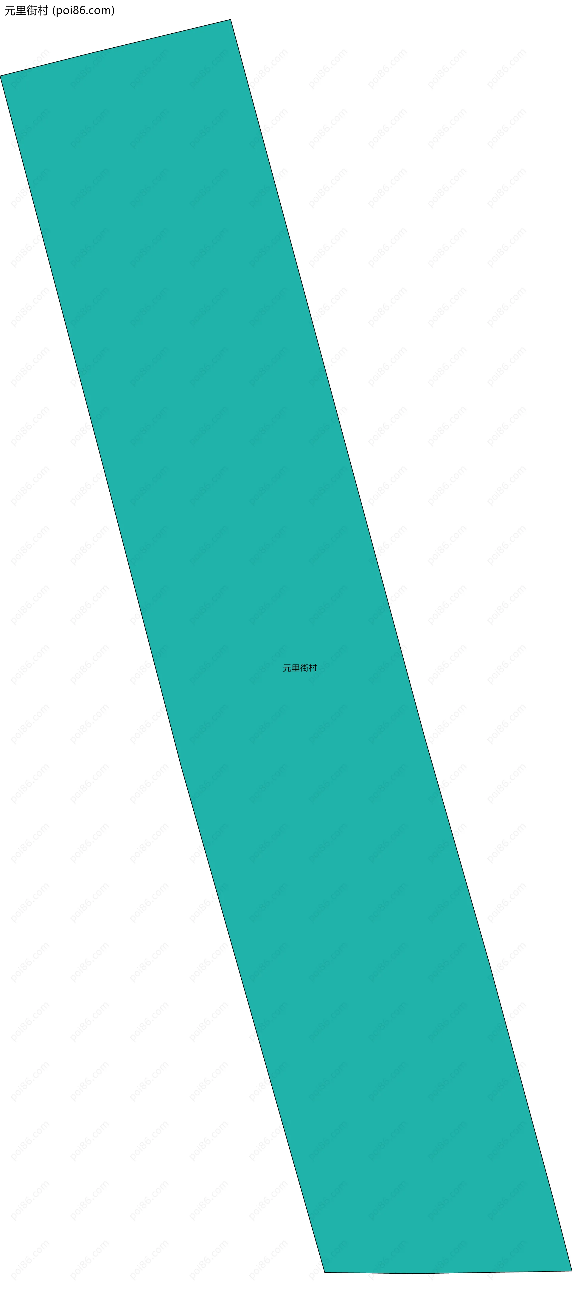 元里街村边界地图