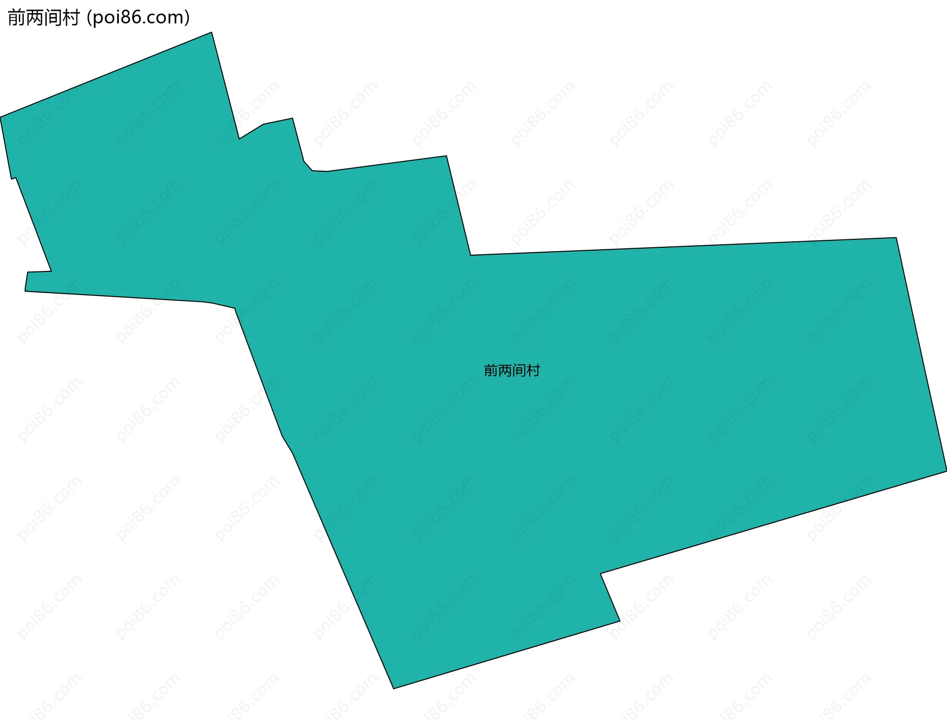 前两间村边界地图