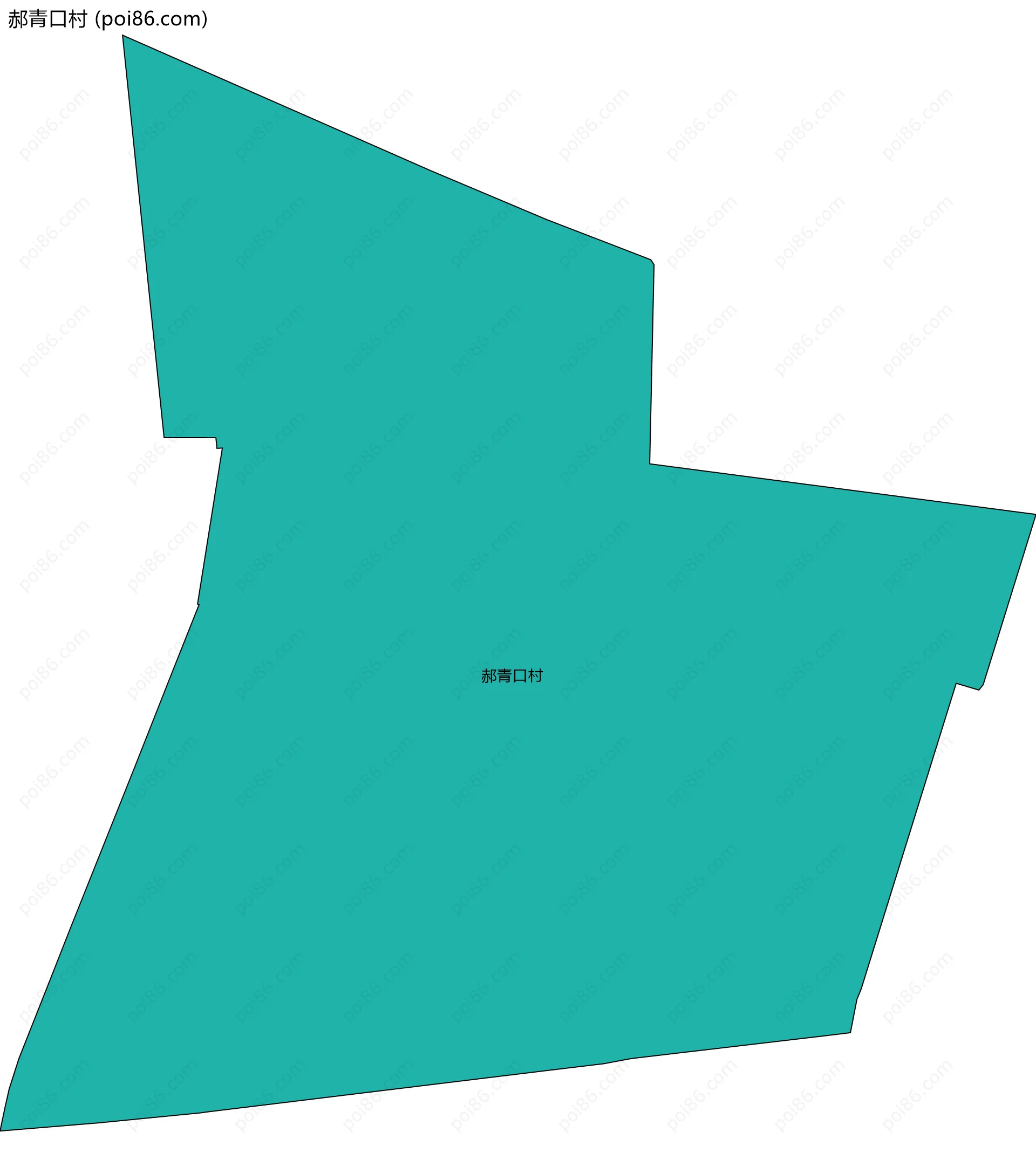 郝青口村边界地图