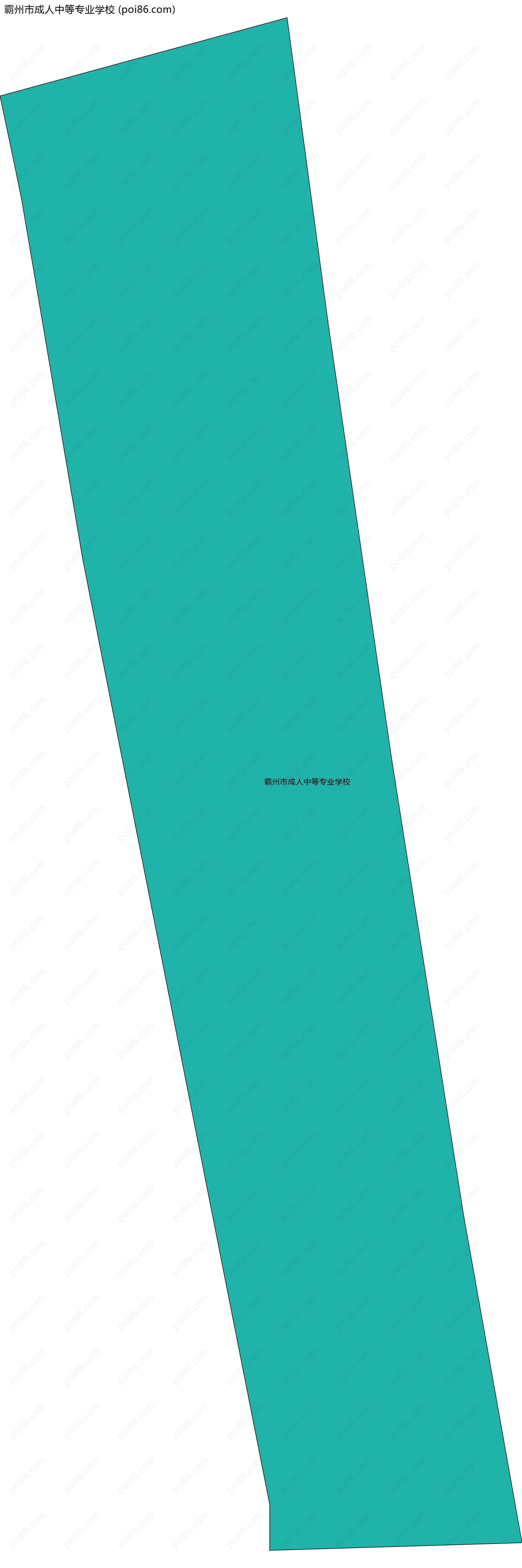 霸州市成人中等专业学校边界地图