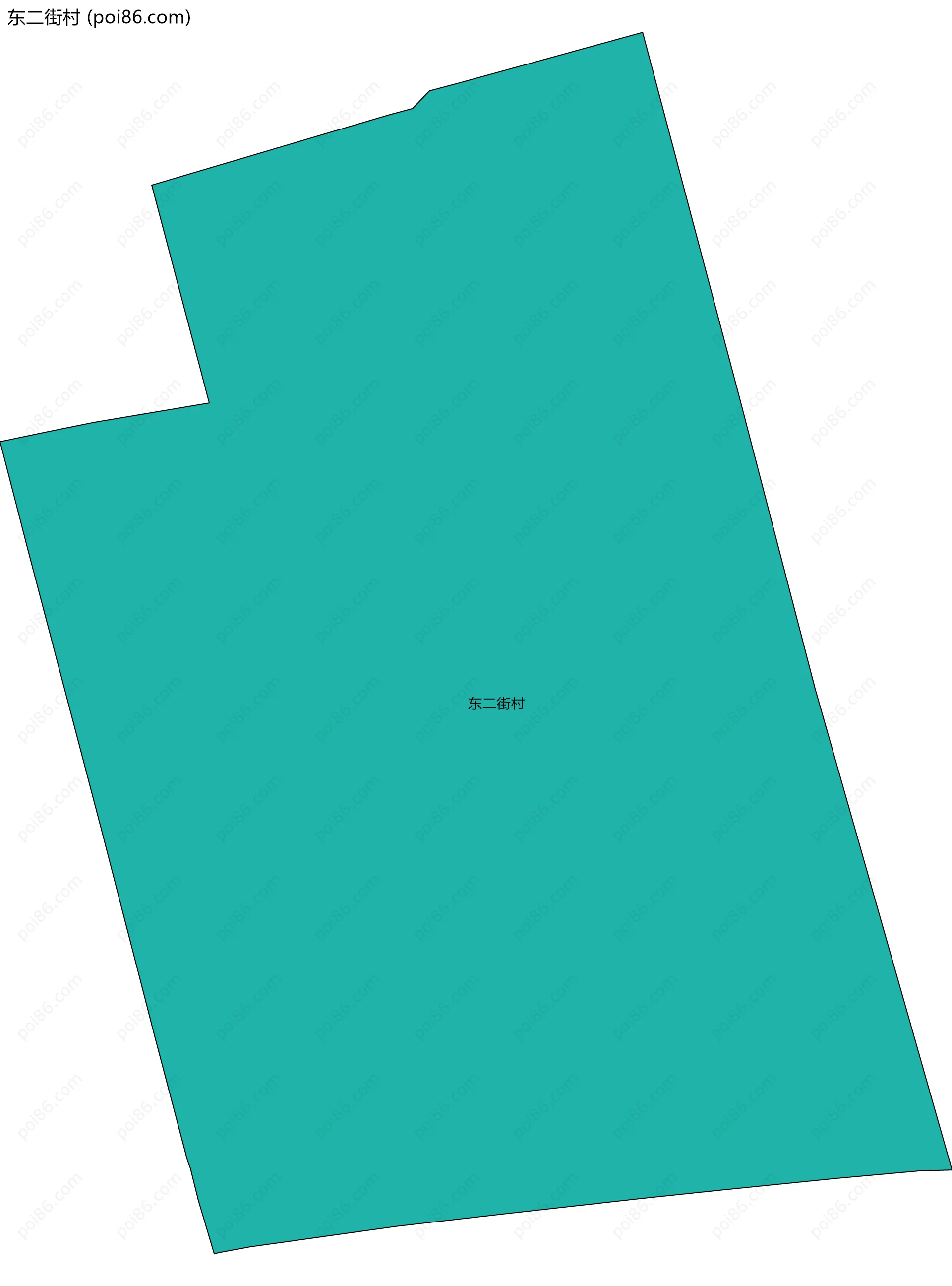 东二街村边界地图