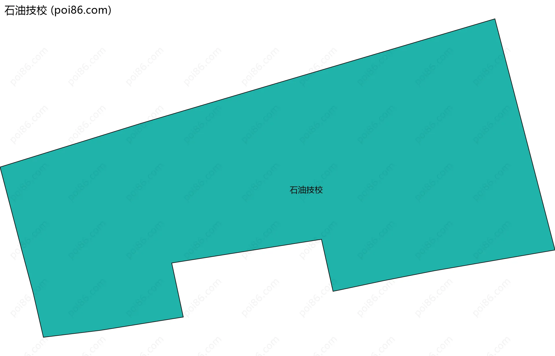 石油技校边界地图