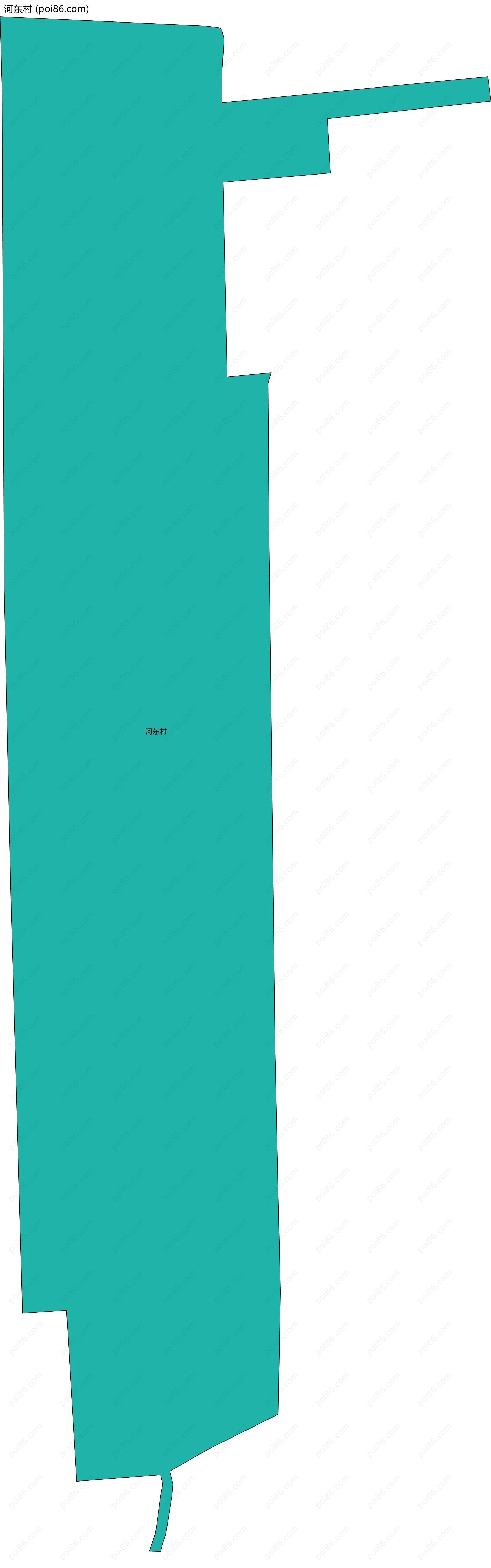 河东村边界地图