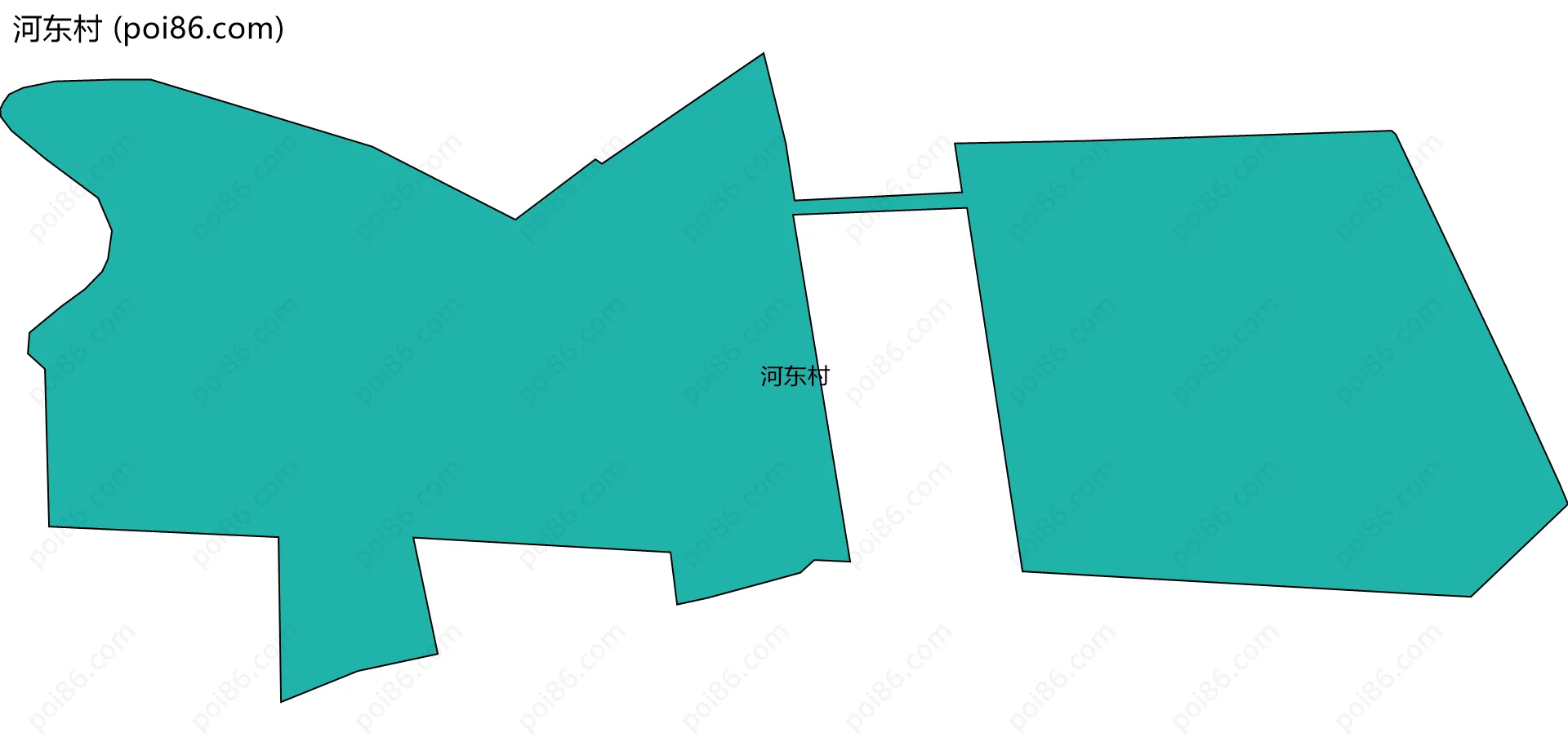 河东村边界地图