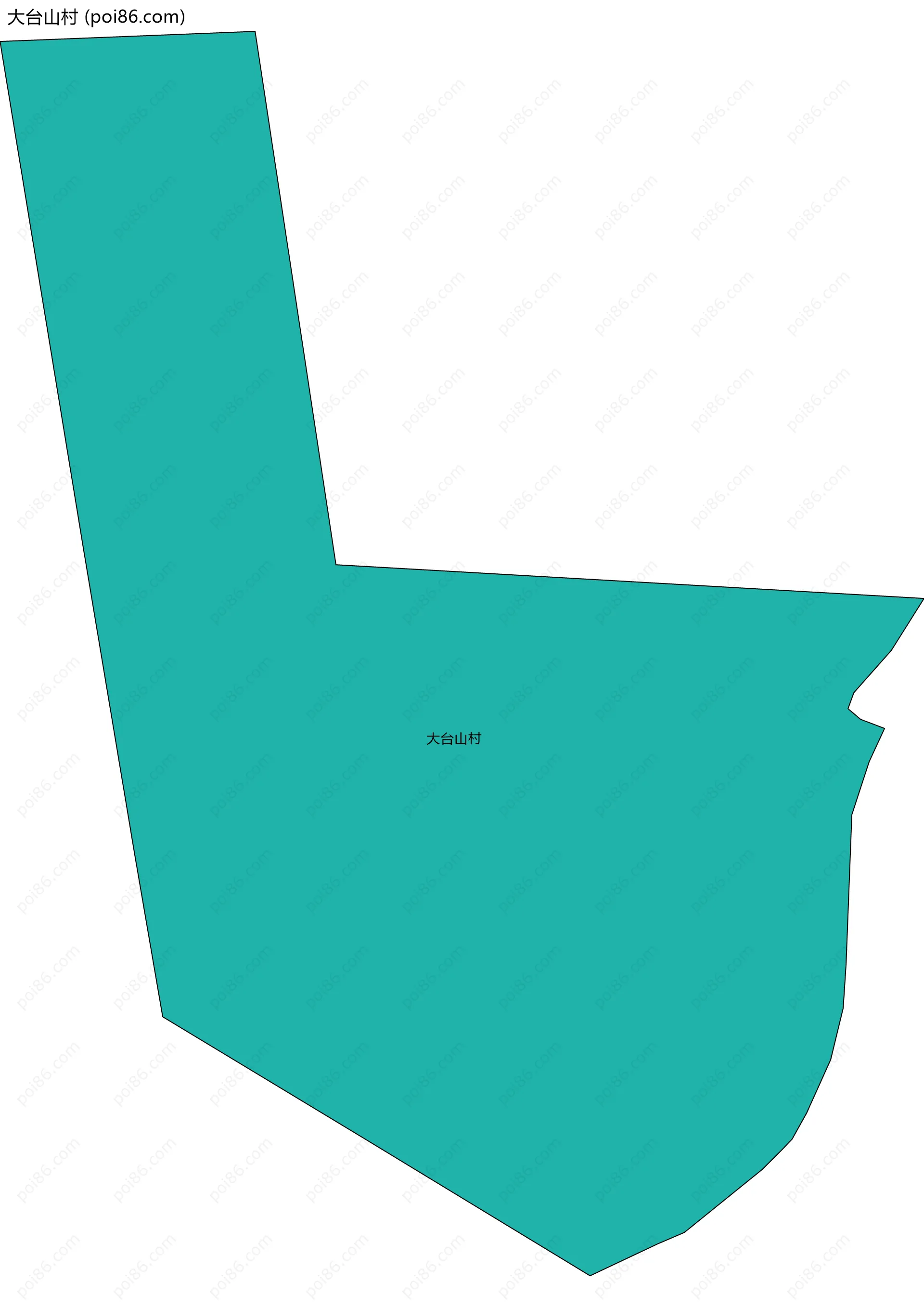 大台山村边界地图