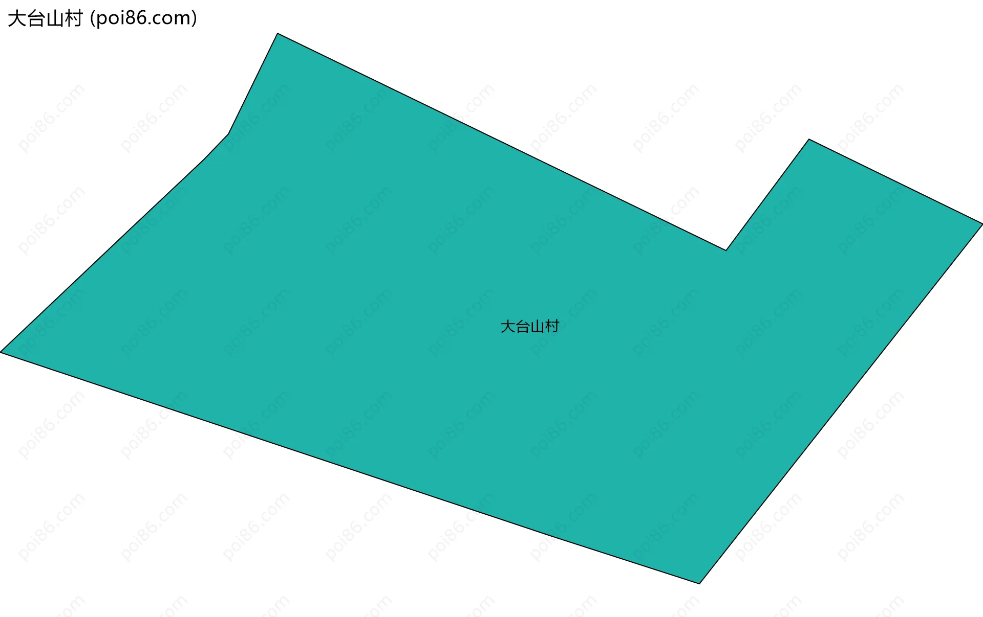 大台山村边界地图