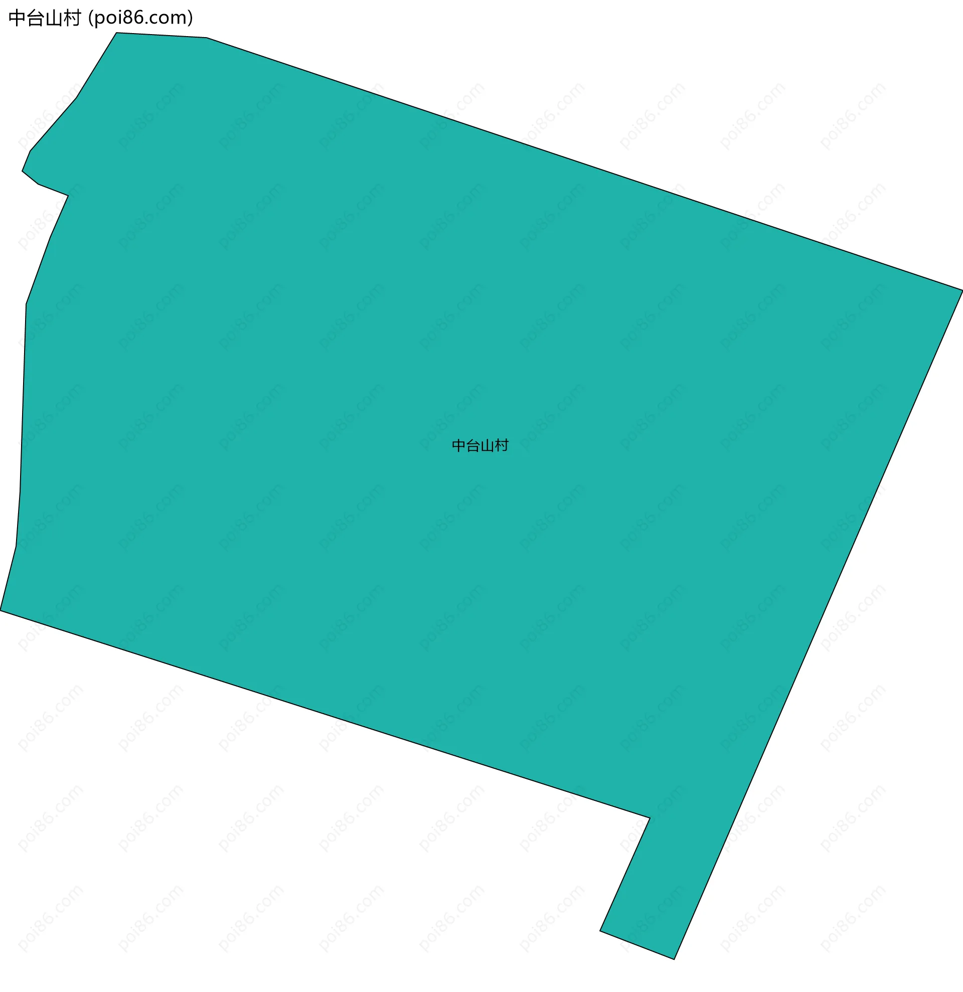 中台山村边界地图