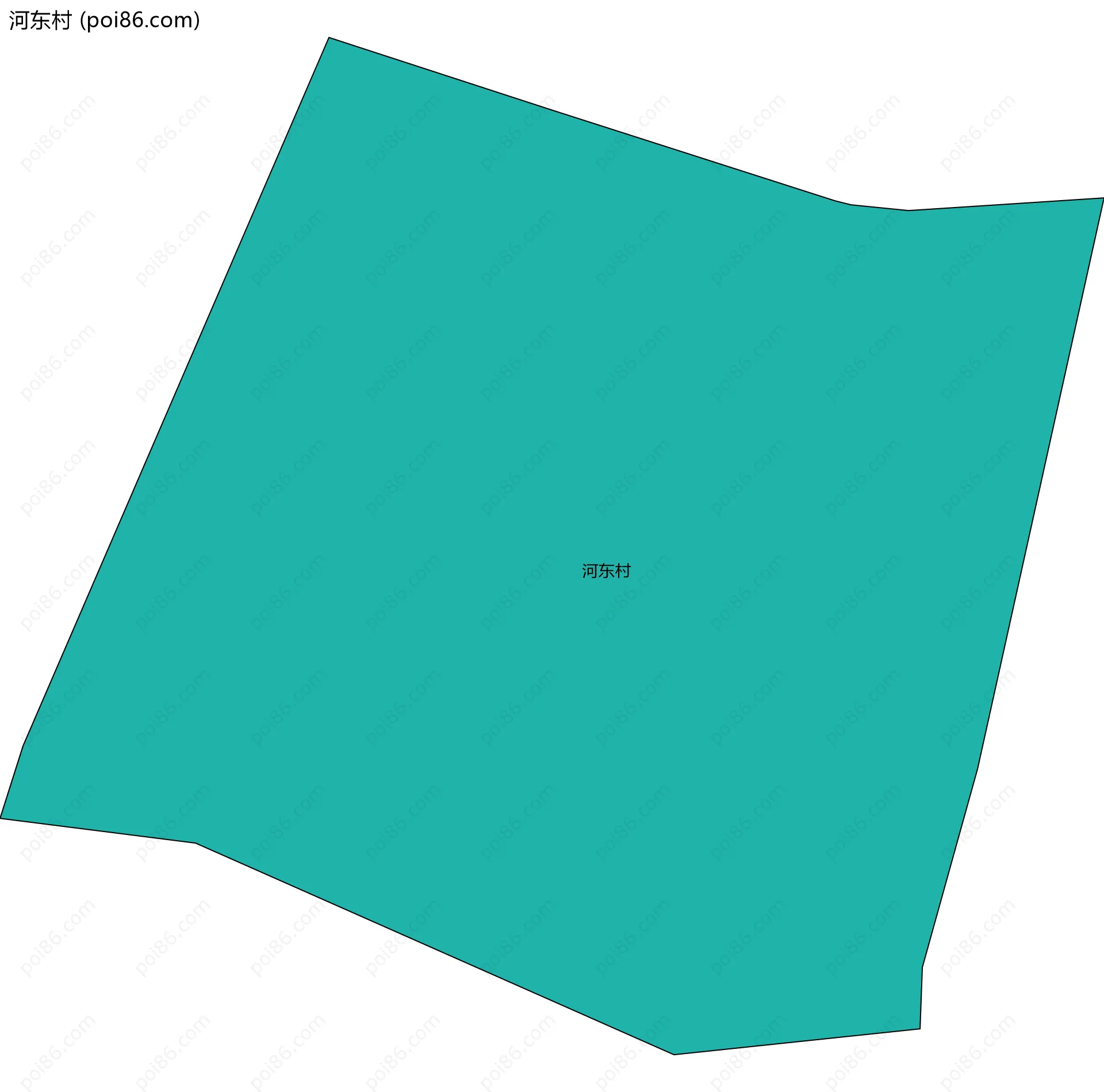 河东村边界地图