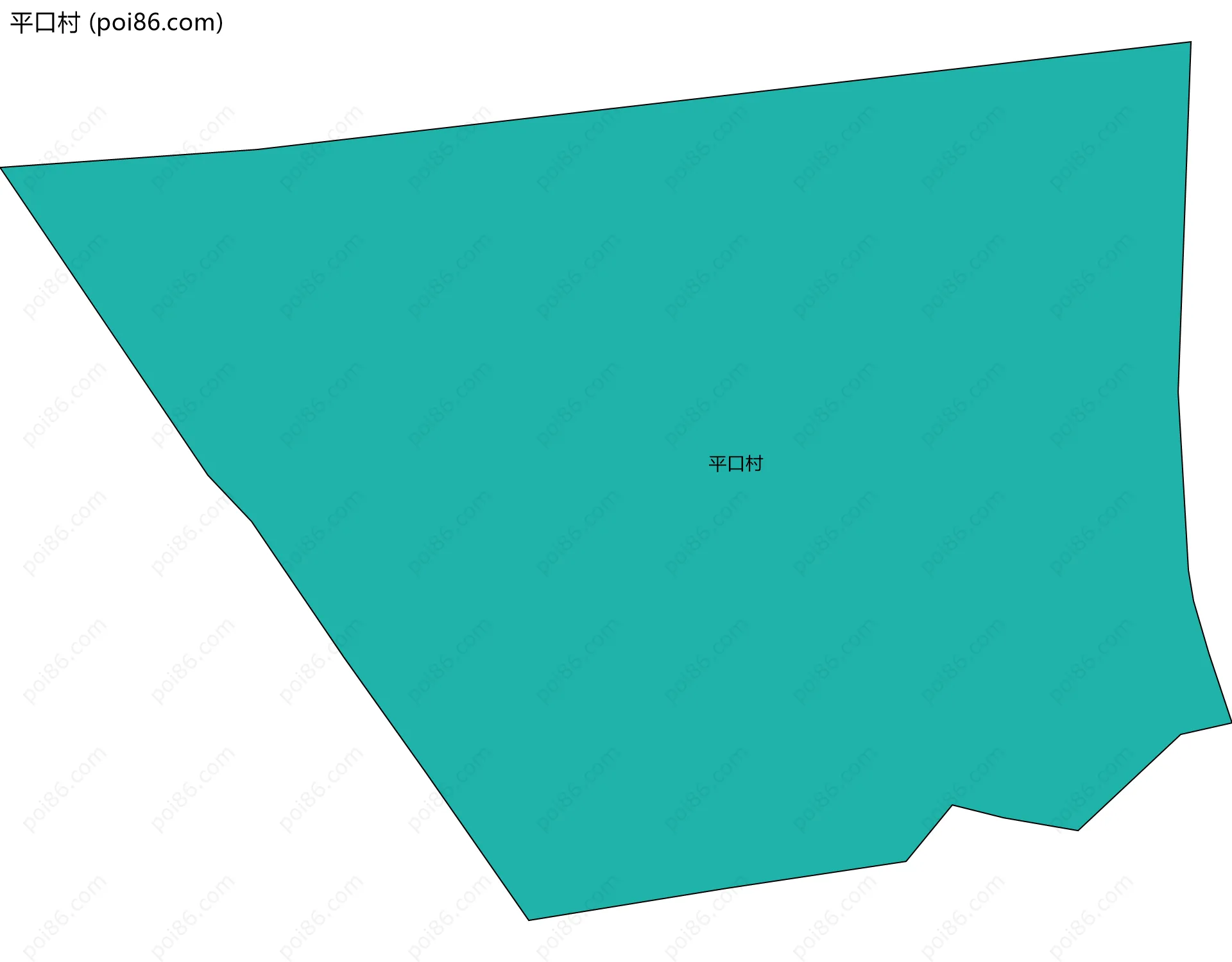 平口村边界地图