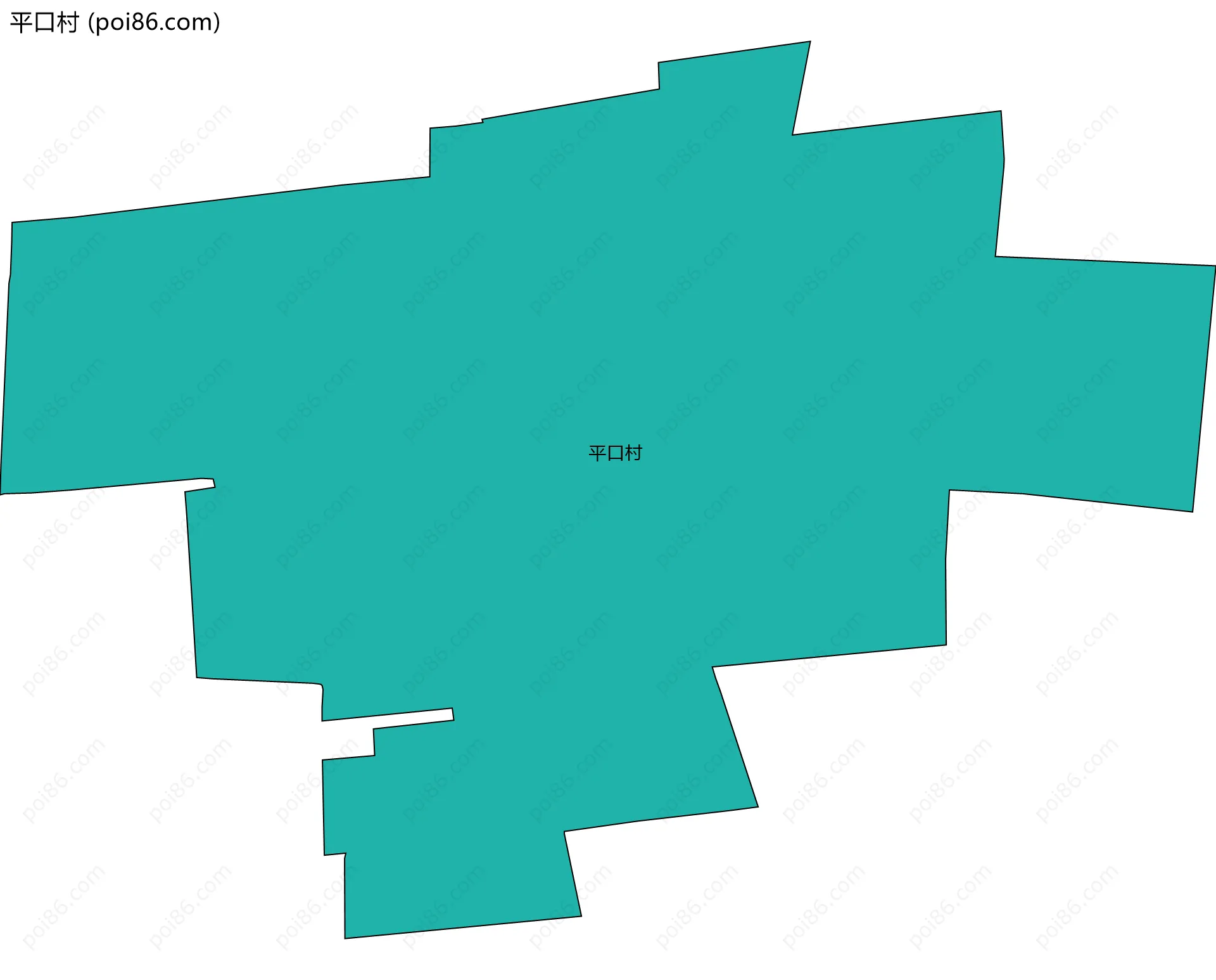 平口村边界地图