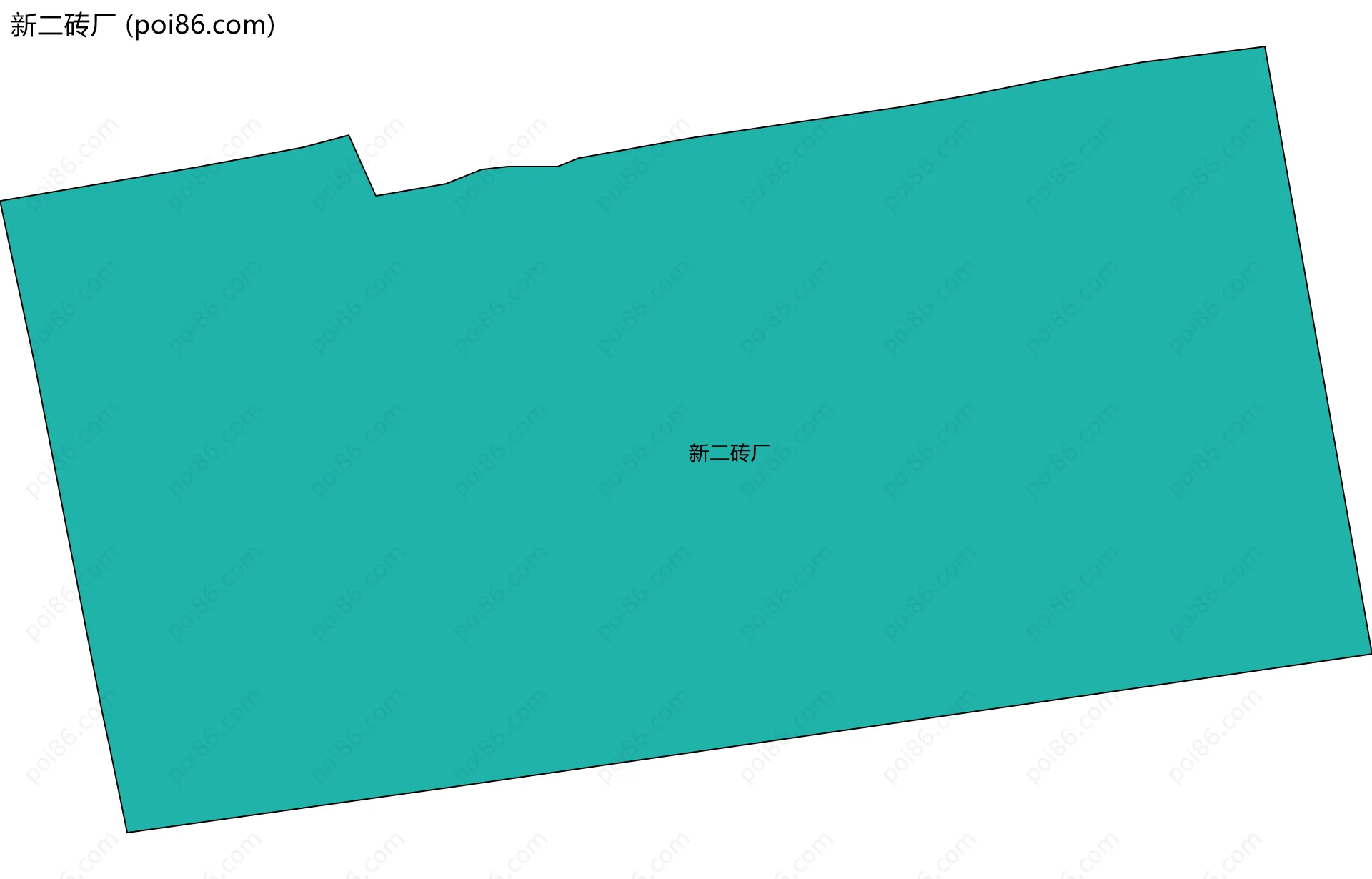 新二砖厂边界地图