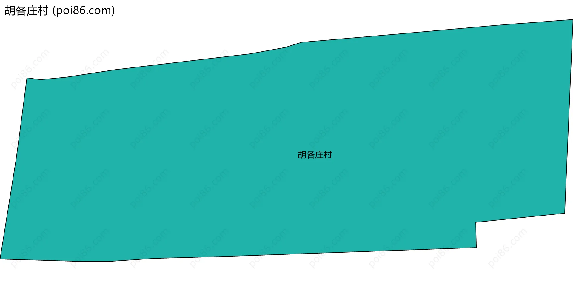 胡各庄村边界地图